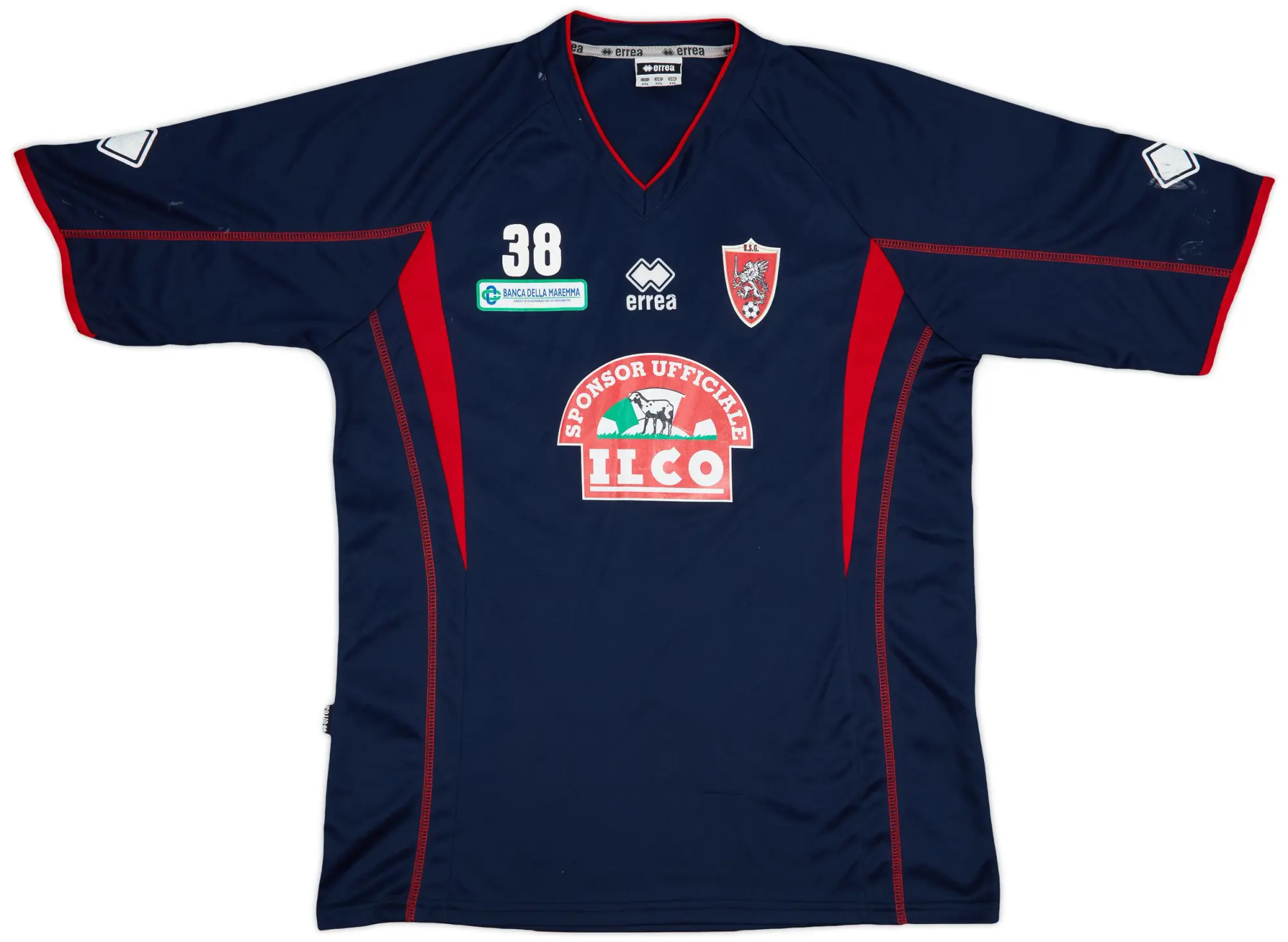 2007-08 Grosseto Errea Player Issue Training Shirt #38 - 4/10 - (XXL)