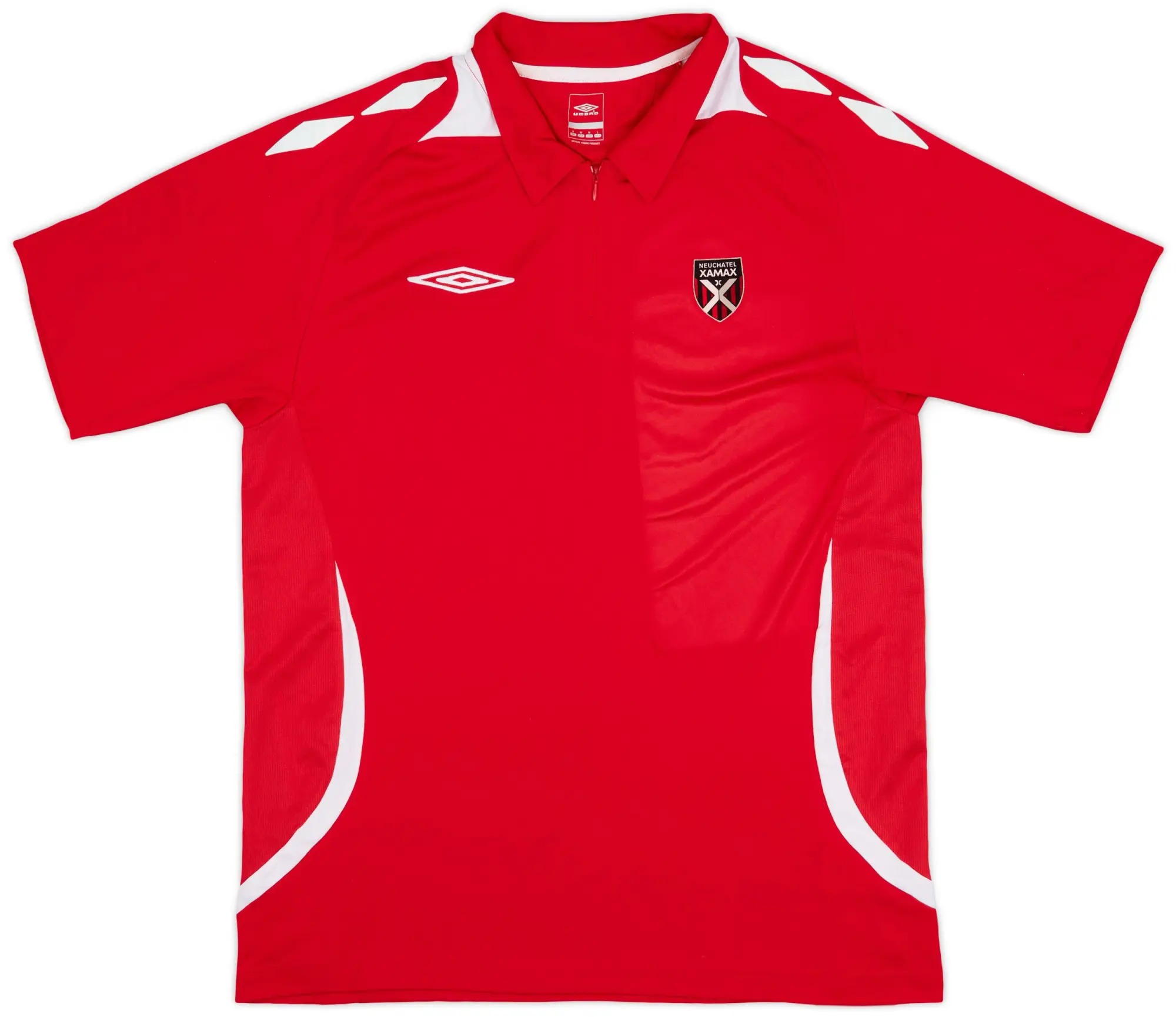 2010-11 Neuchatel Xamax Umbro 1/4 Zip Polo Shirt - 7/10 - (M)
