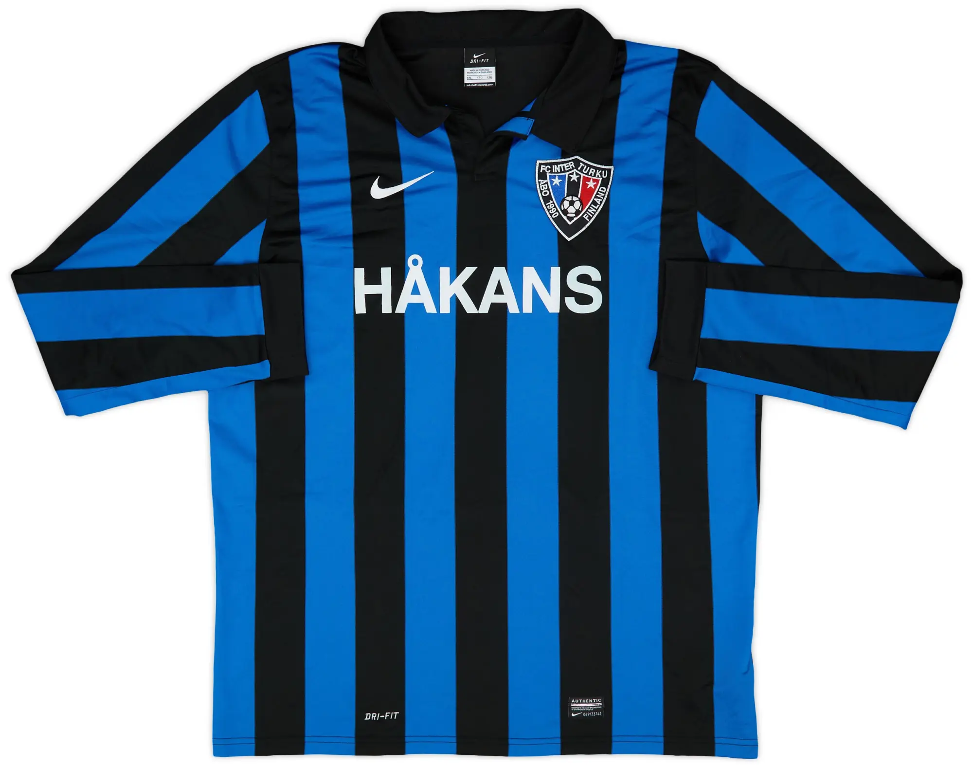 2013-14 Inter Turku Home L/S Shirt - 7/10 - (XXL)