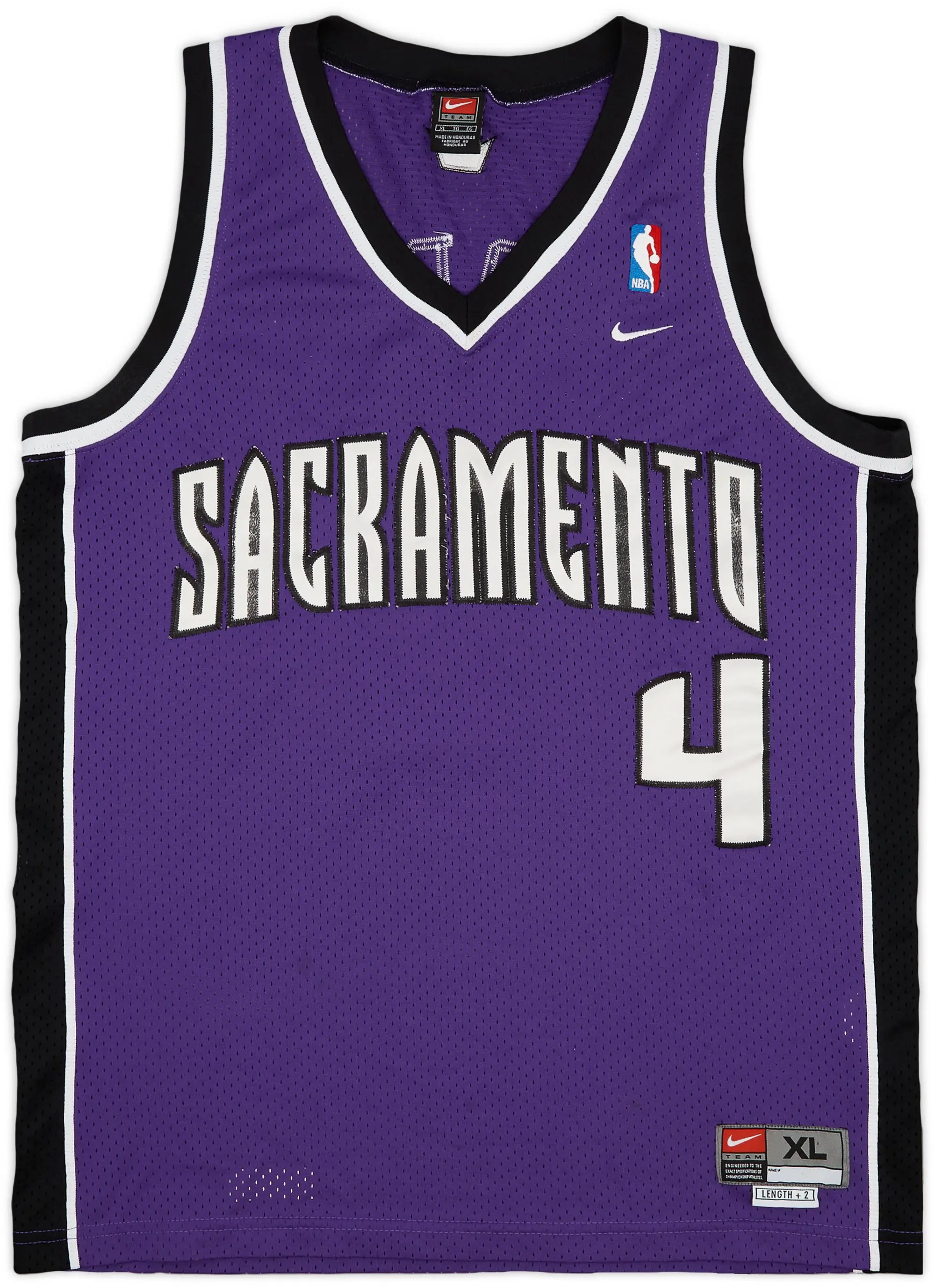 2002-04 Sacramento Kings Webber #4 Nike Swingman Away Jersey - 8/10 - (XL)