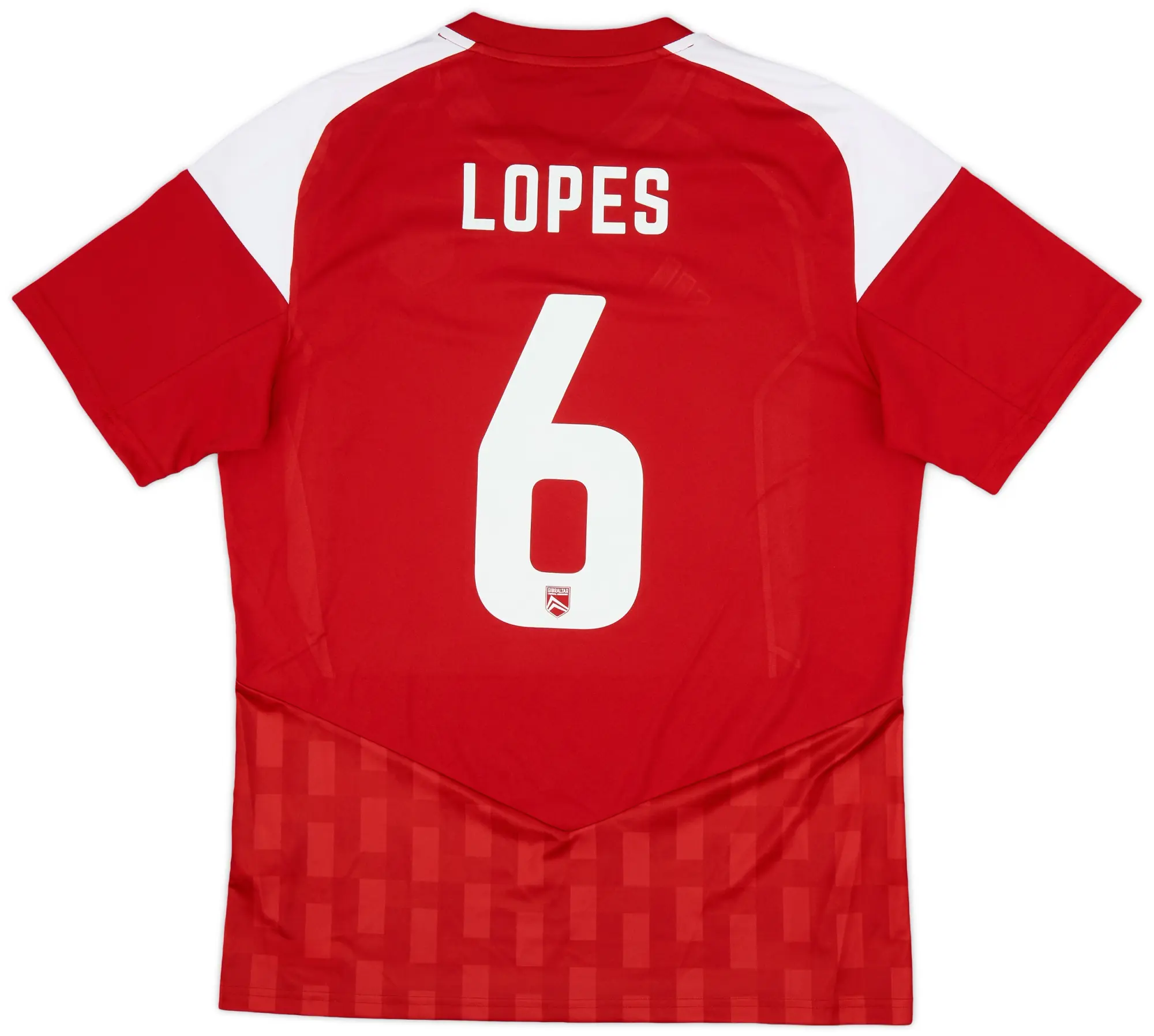 2024 Gibraltar Match Issue Home Shirt Lopes #6