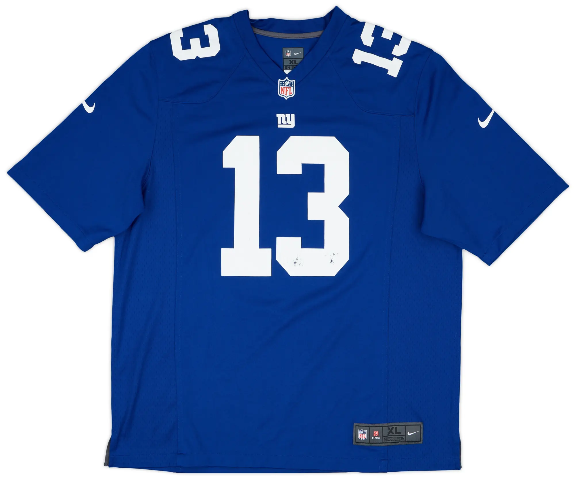 2014-18 New York Giants Beckham Jr #13 Nike Game Home Jersey - 6/10 - (XL)