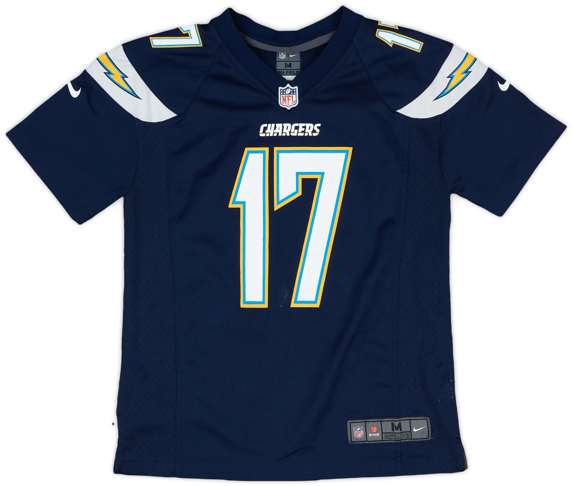 2013-16 San Diego Chargers Rivers #17 Nike Game Home Jersey - 7/10 - (M.Boys)
