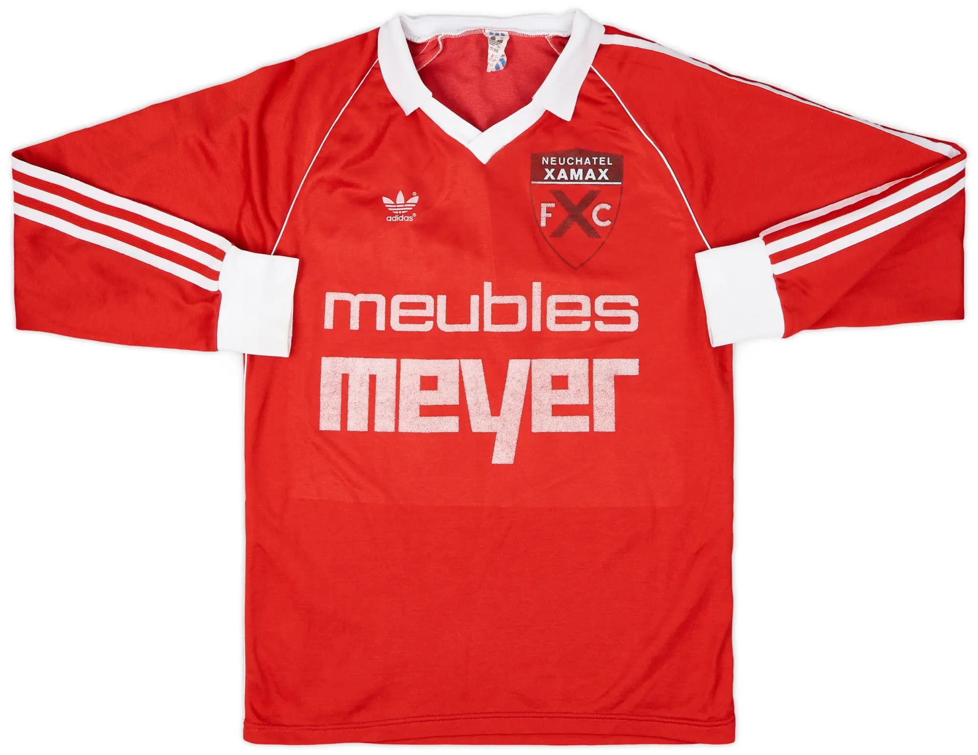 1980-82 Neuchatel Xamax Home L/S Shirt - 8/10 - (M)
