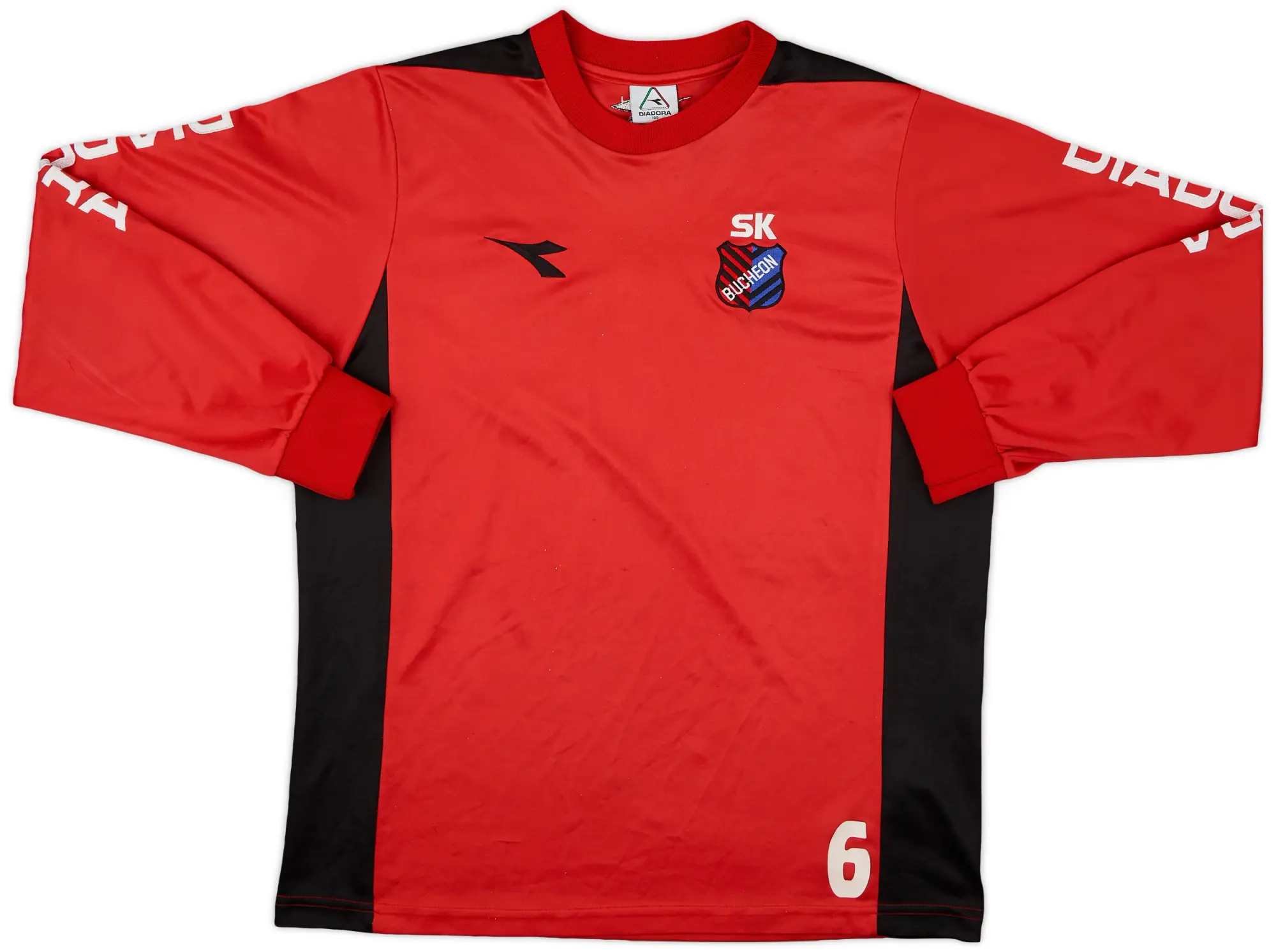 2004 Bucheon SK Player Issue Training L/S Shirt #6 - 7/10 - (L)