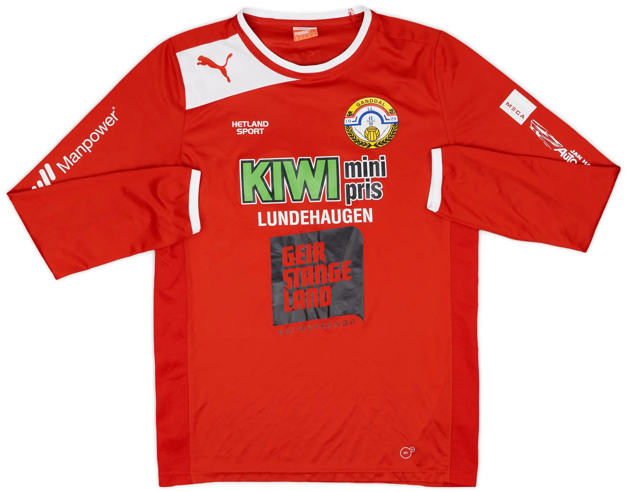 2011 Ganddal IL Home L/S Shirt #13 - 9/10 - (M)