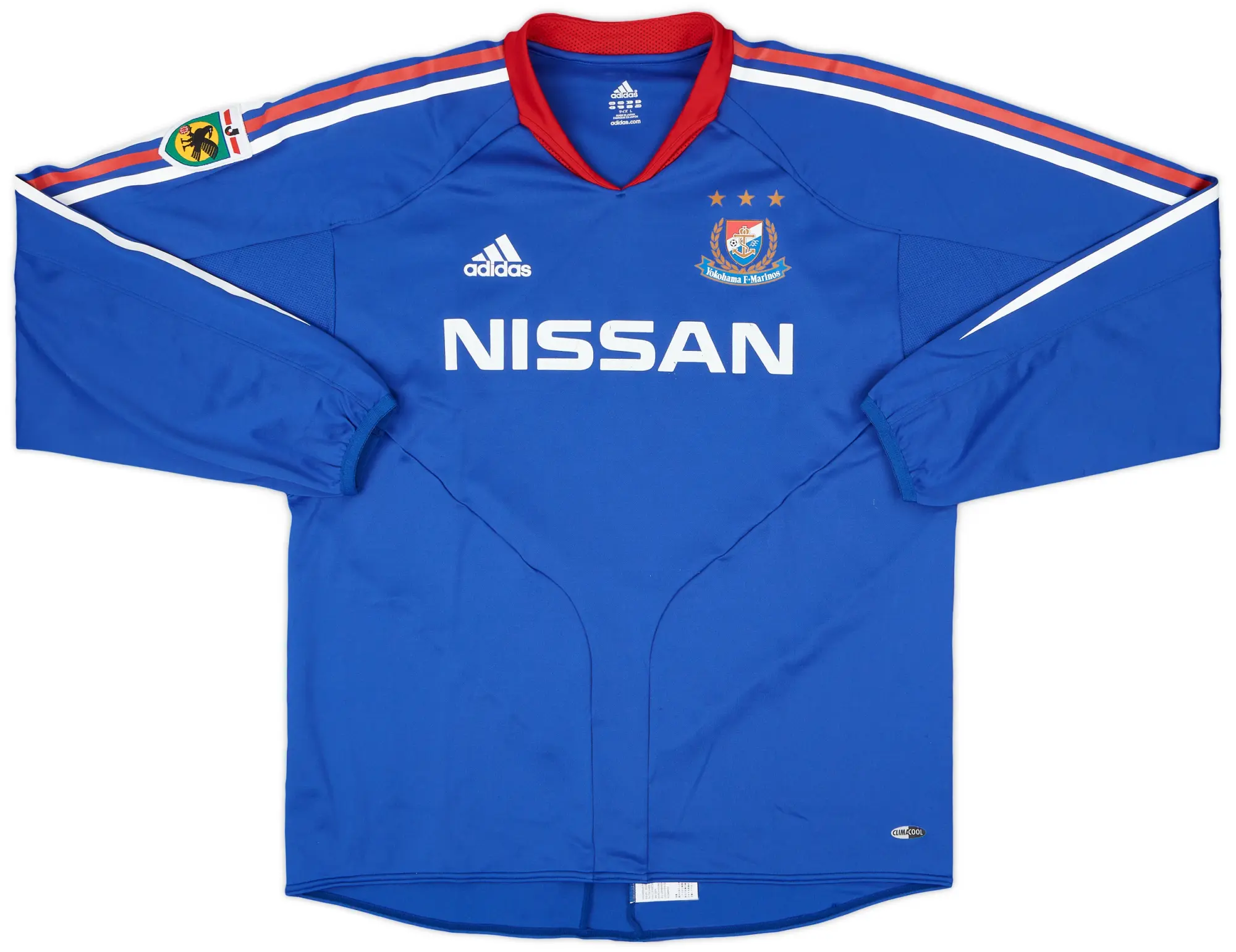 2004-05 Yokohama F Marinos Authentic Home L/S Shirt - 6/10 - (L)