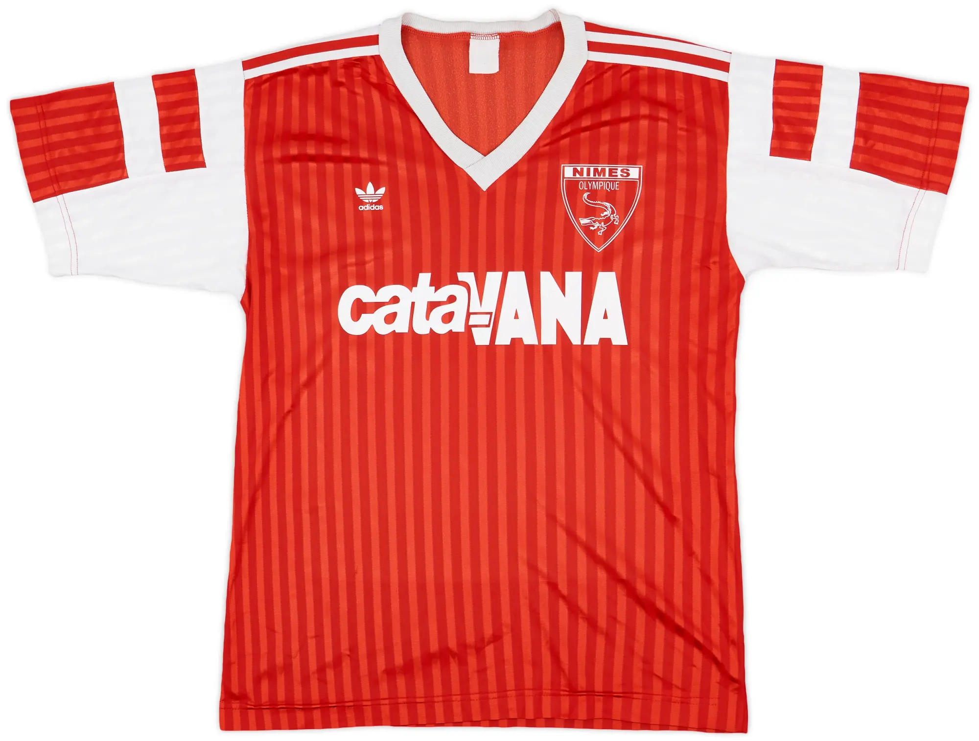 1990-92 Nimes Olympique Home Shirt - 8/10 - (M/L)