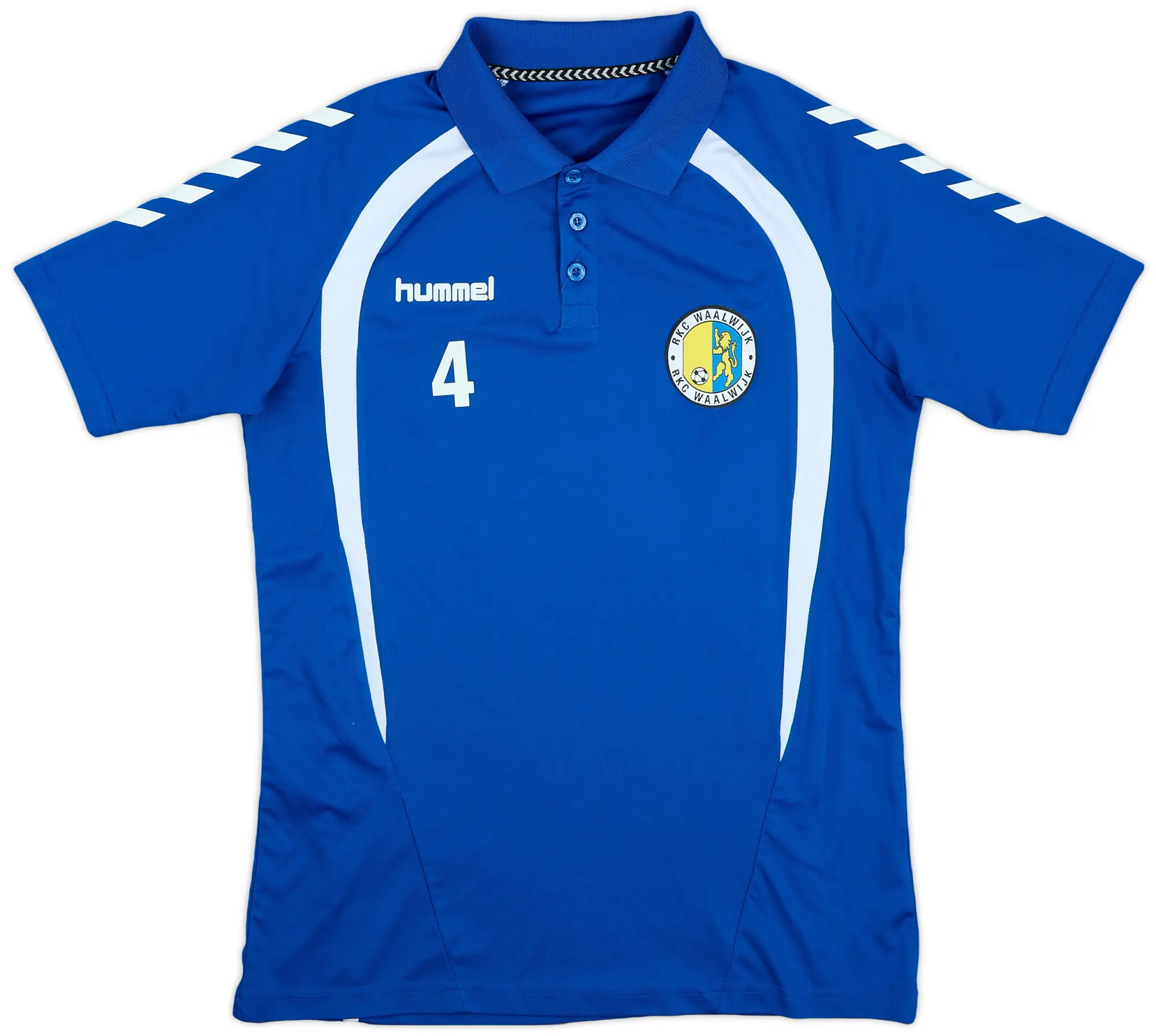 2014-15 Waalwijk Hummel Player Issue Polo Shirt #4 - 9/10 - (M)