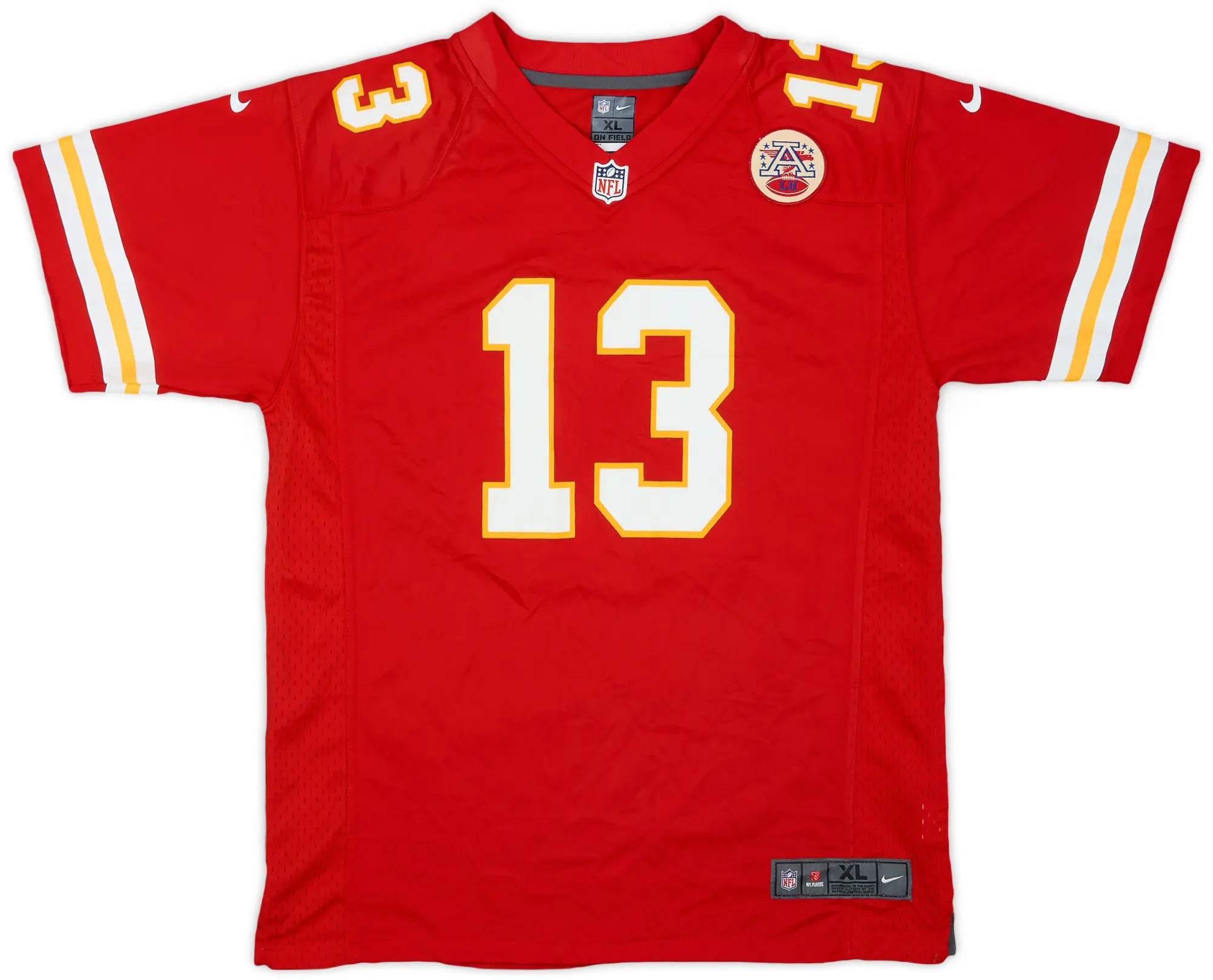 2014-18 Kansas City Chiefs Thomas #13 Nike Game Home Jersey - 7/10 - (XL.Boys)