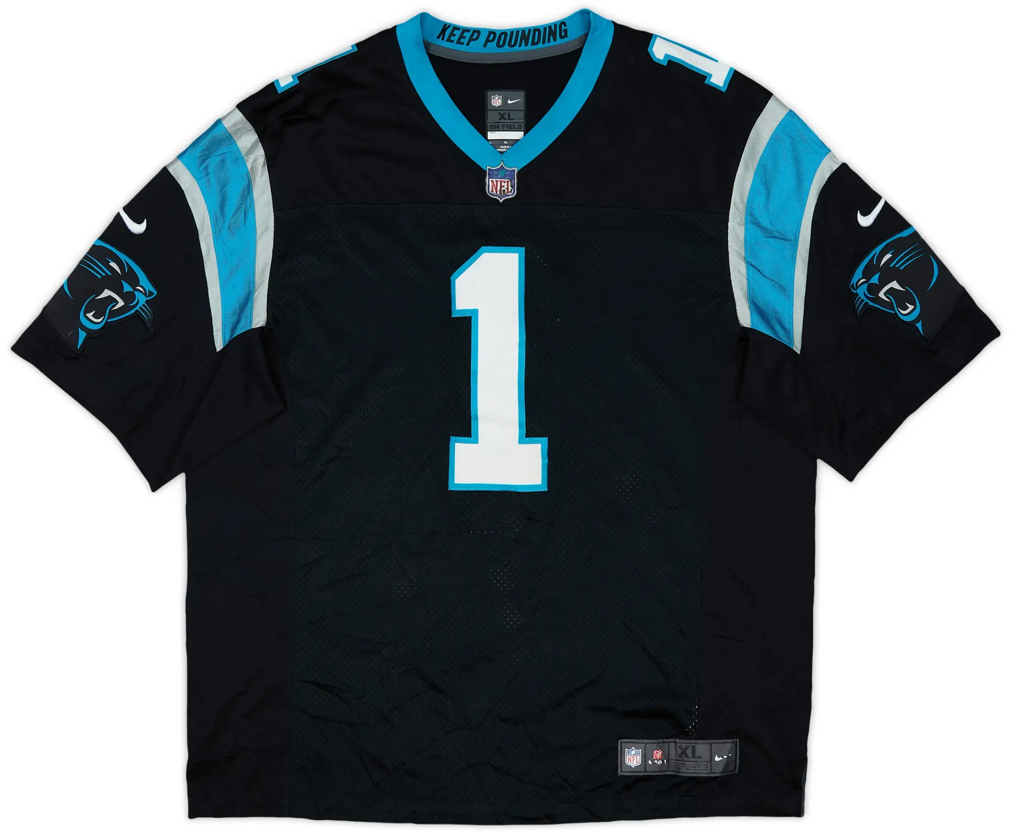 2017-19 Carolina Panthers Newton #1 Nike Limited Home Jersey - 6/10 - (XL)