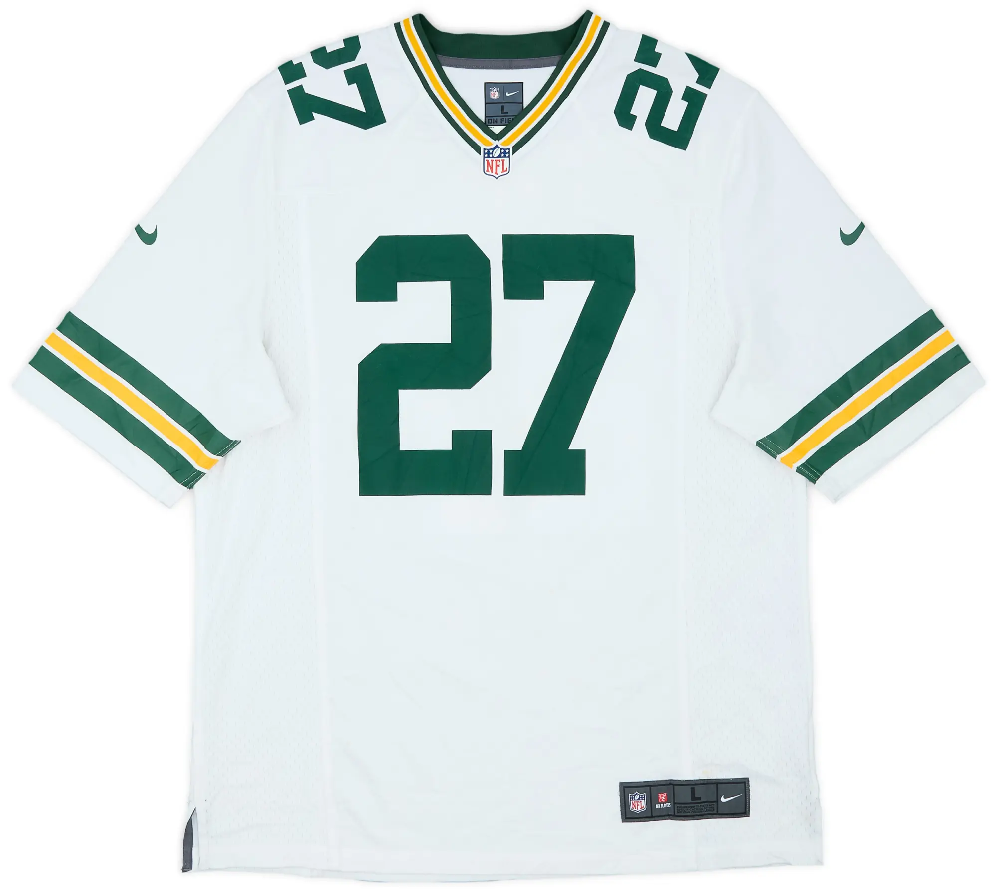 2013-16 Green Bay Packers Lacy #27 Nike Game Away Jersey - 6/10 - (L)