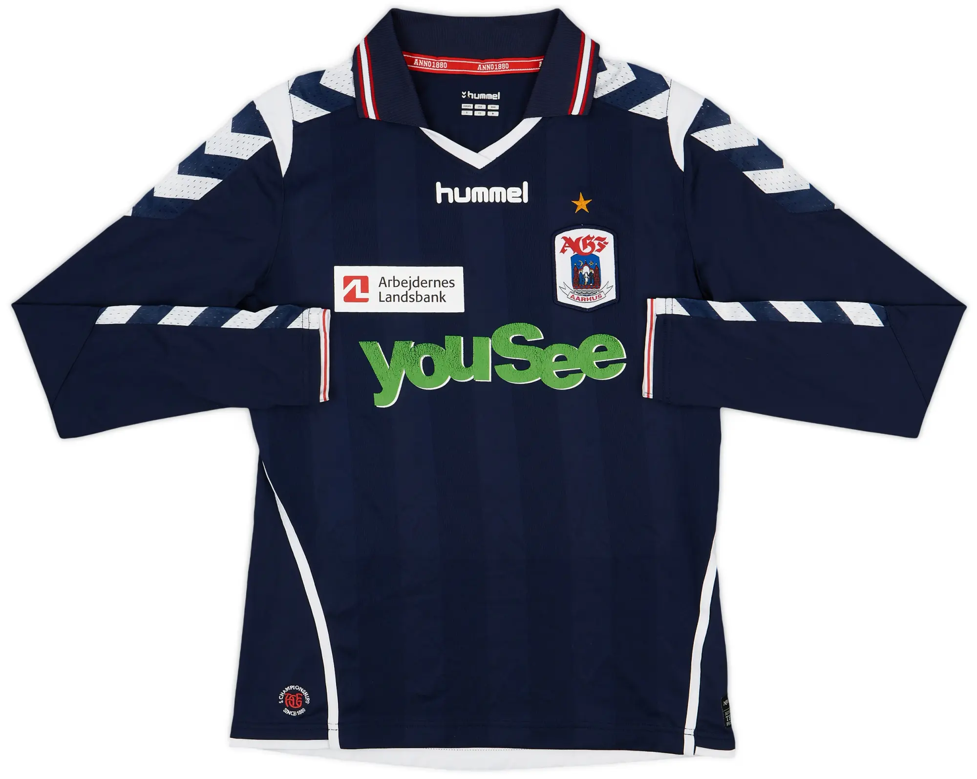 2012-13 AGF Aarhus Away L/S Shirt - 7/10 - (S)