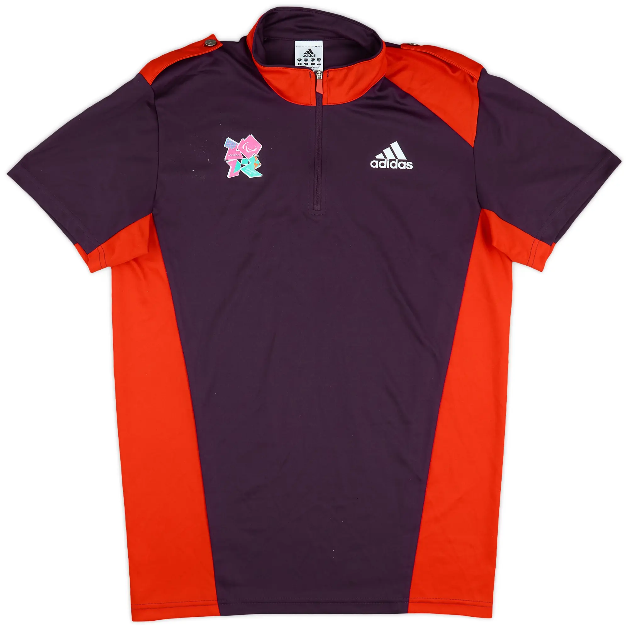 2012 Paralympic 'Game Makers' adidas 1/4 Zip Training Shirt - 7/10 - (M)