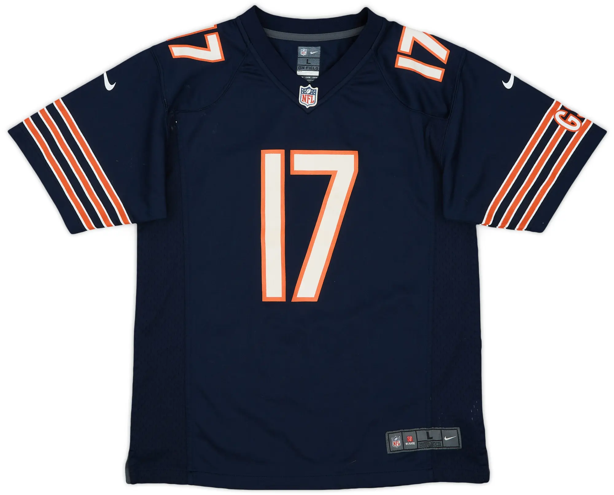 2012-16 Chicago Bears Jeffery #17 Nike Game Home Jersey - 6/10 - (L.Boys)