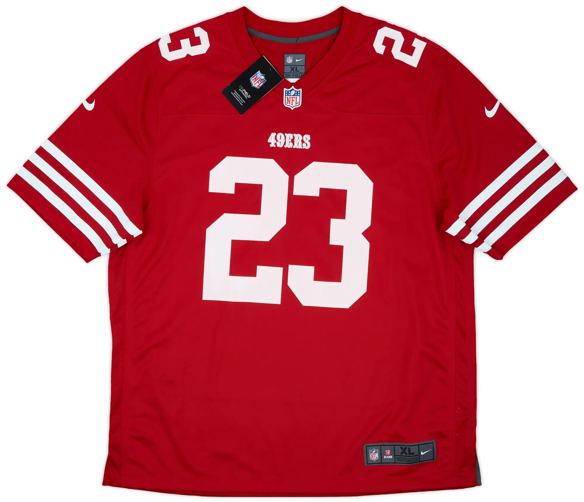 2022-24 San Francisco 49ers McCaffrey #23 Nike Game Home Jersey (XL)