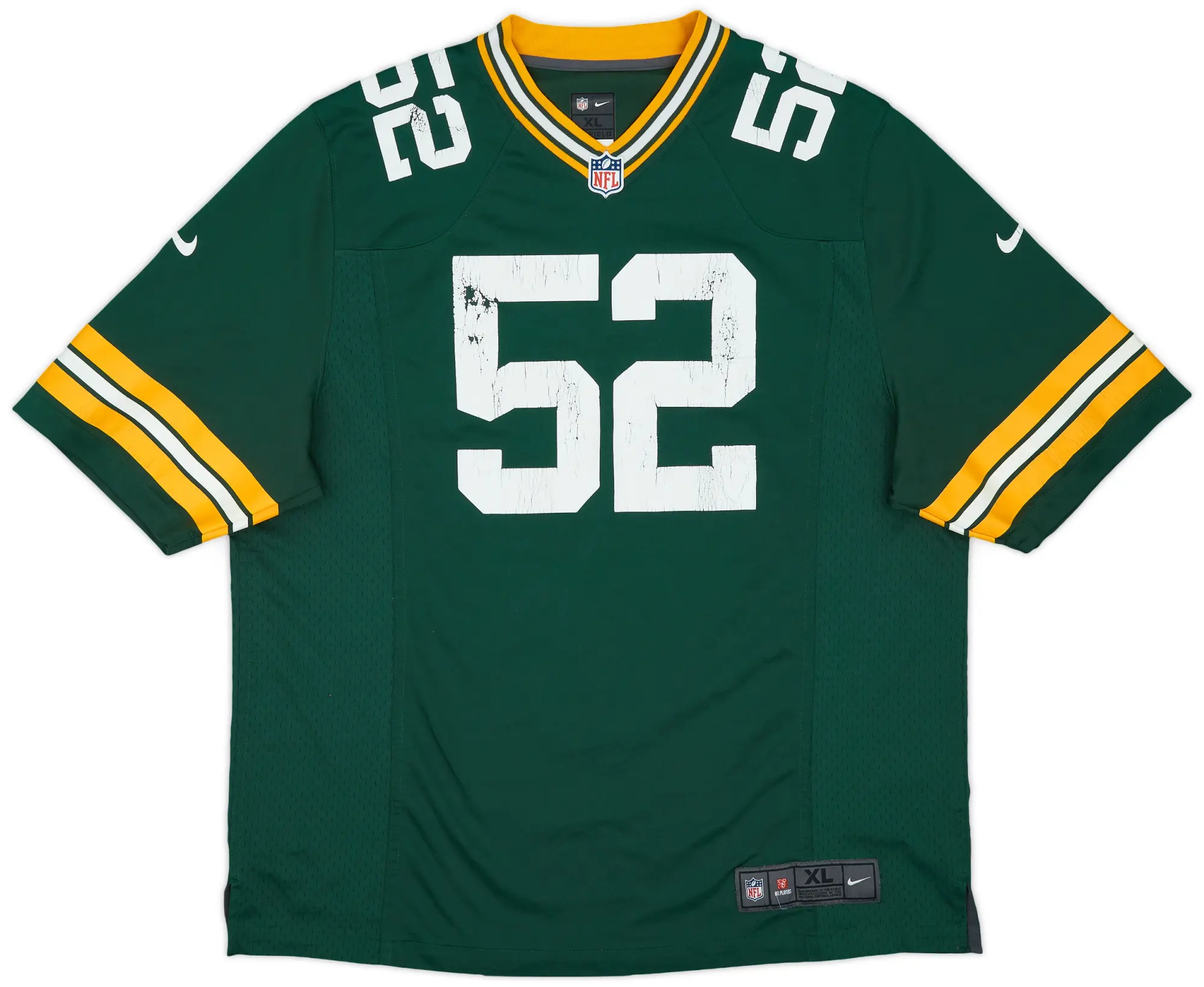 2012-18 Green Bay Packers Matthews #52 Nike Game Home Jersey - 4/10 - (XL)