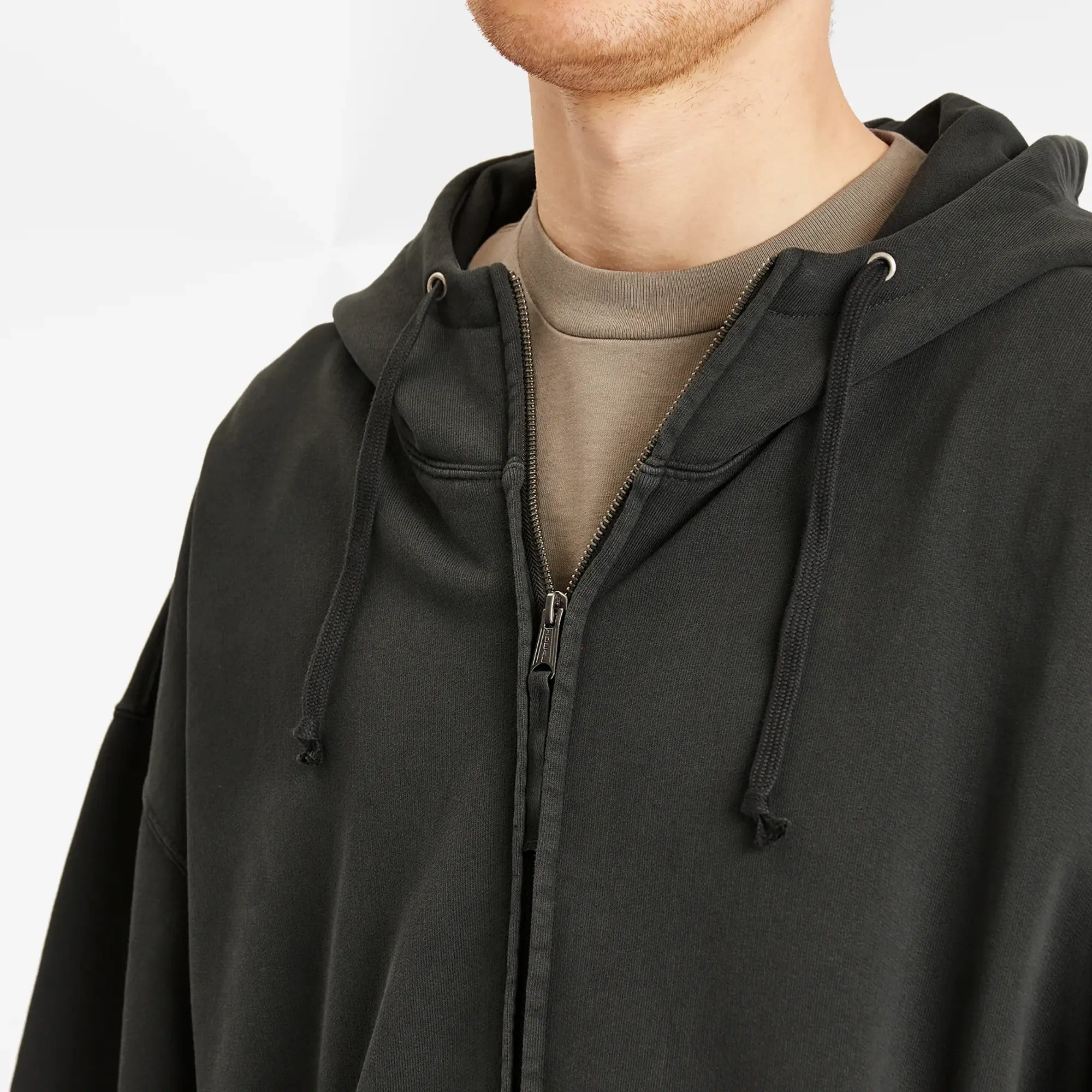 Maison Margiela Men's Numbers Jersey Hoodie Washed Black