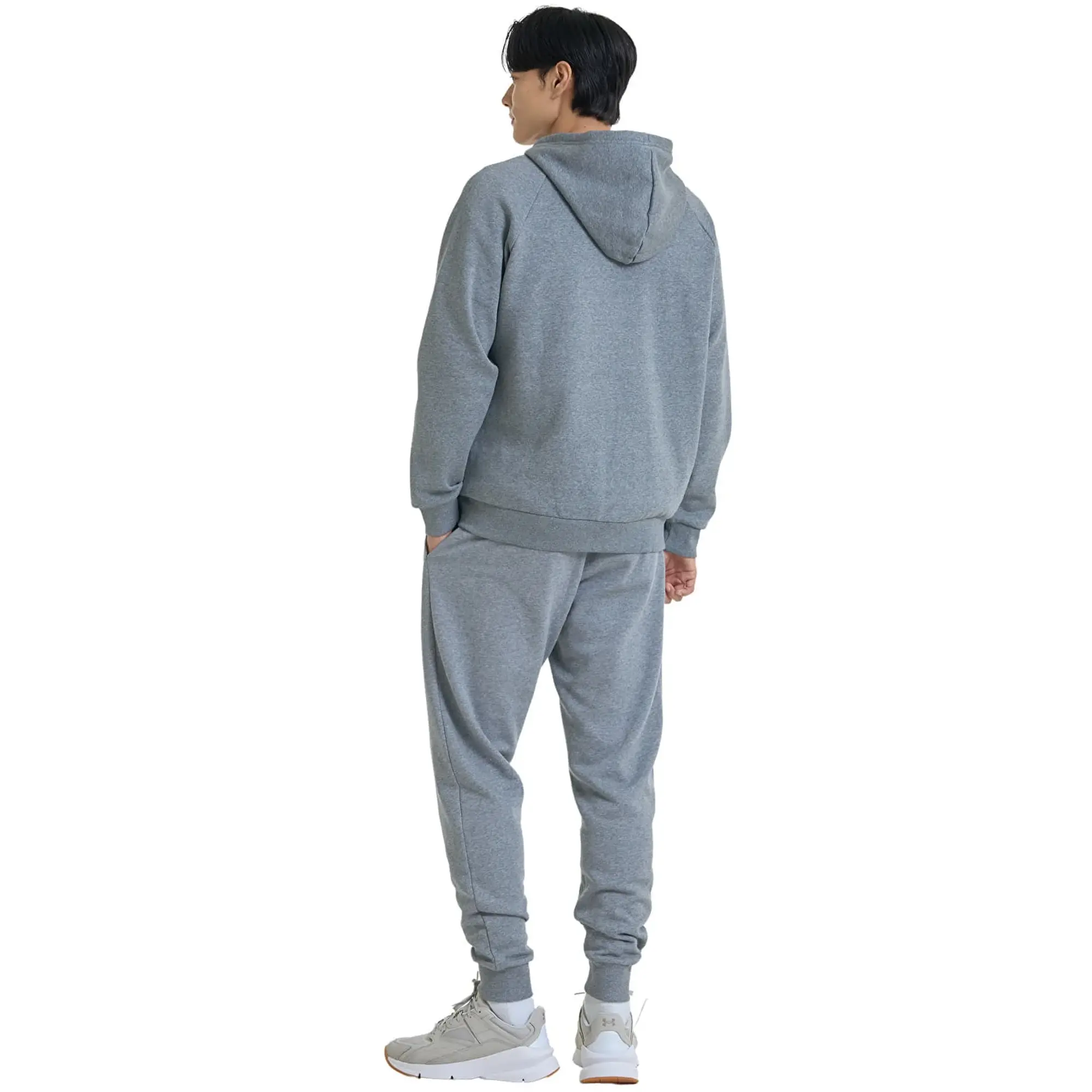 Sweatshirt Under Armour Rival Fleece Fz Hoodie Castlerock Light Heather/ White S