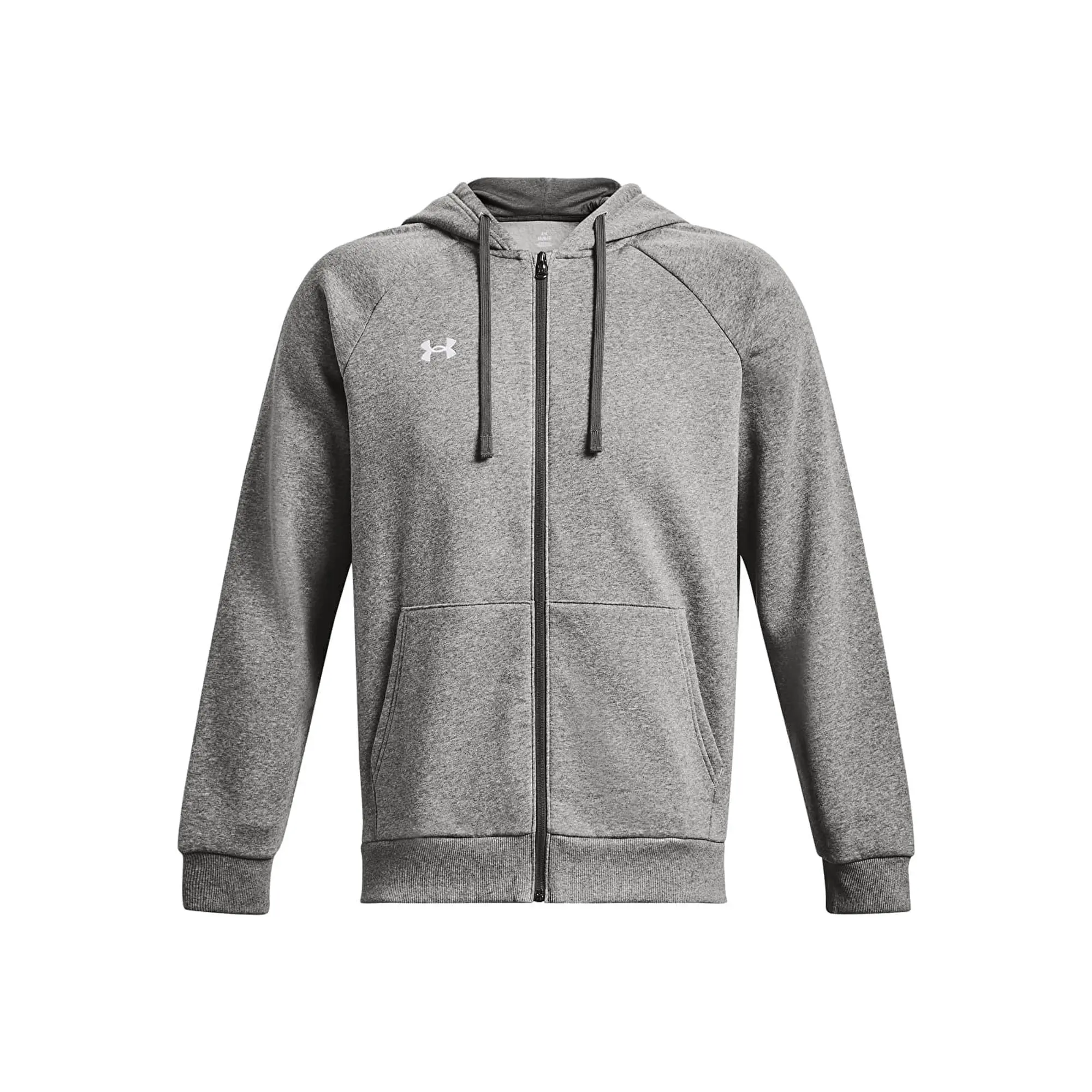Sweatshirt Under Armour Rival Fleece Fz Hoodie Castlerock Light Heather/ White S