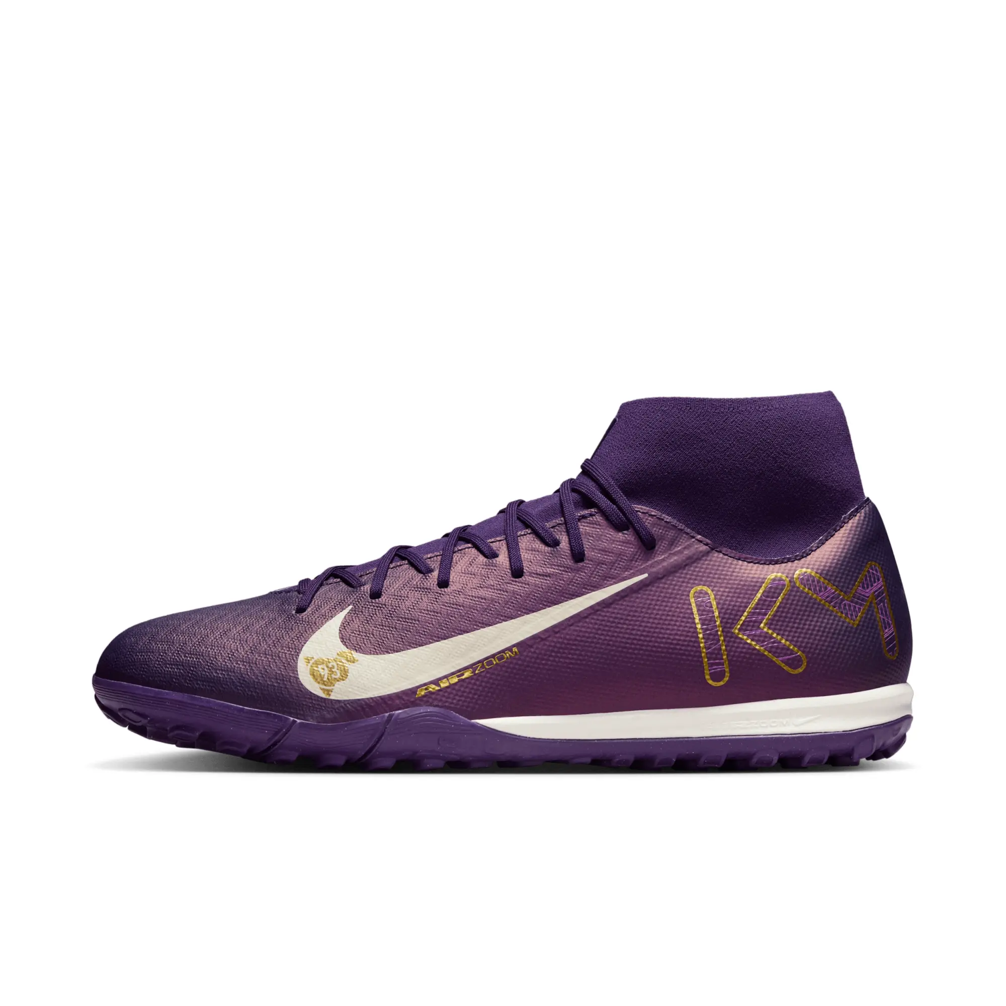 Nike Mercurial Superfly 10 Academy 'Kylian Mbappé' TF High-Top Football Shoes - Purple