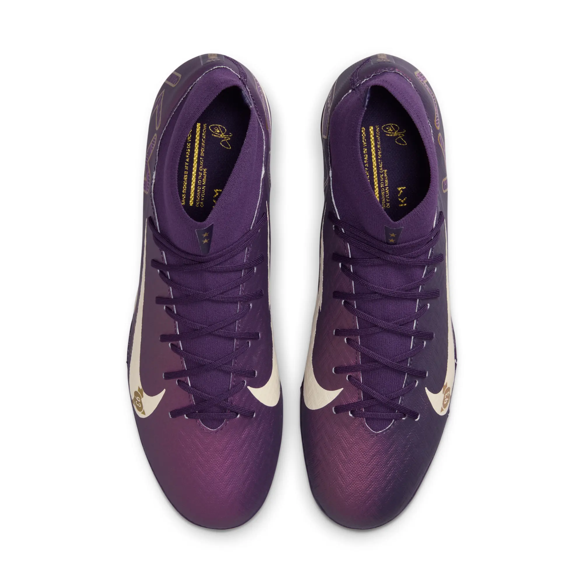 Nike Mercurial Superfly 10 Academy 'Kylian Mbappé' TF High-Top Football Shoes - Purple