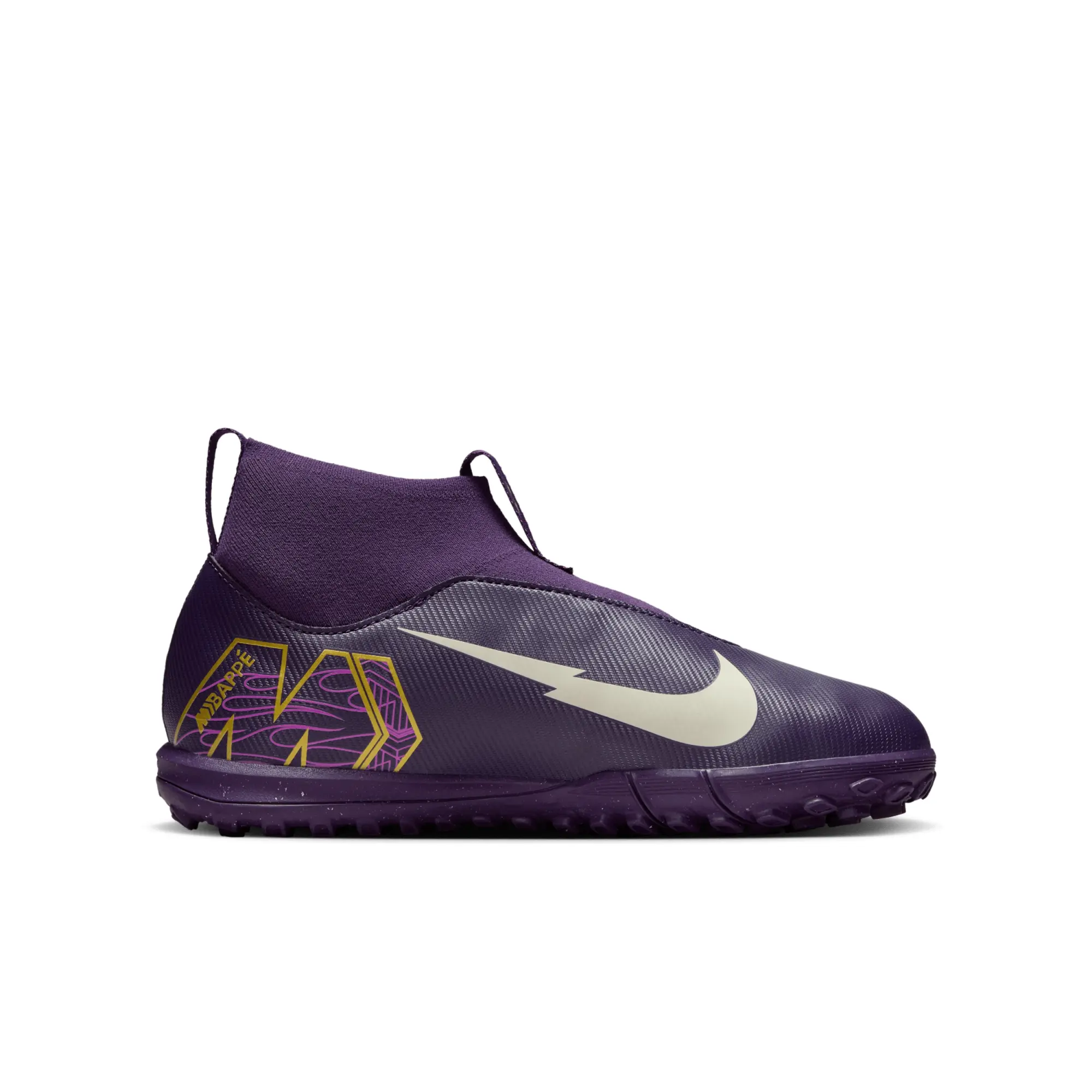 Nike Jr. Mercurial Superfly 10 Academy 'Kylian Mbappé' Older Kids' TF High-Top Football Shoes - Purple