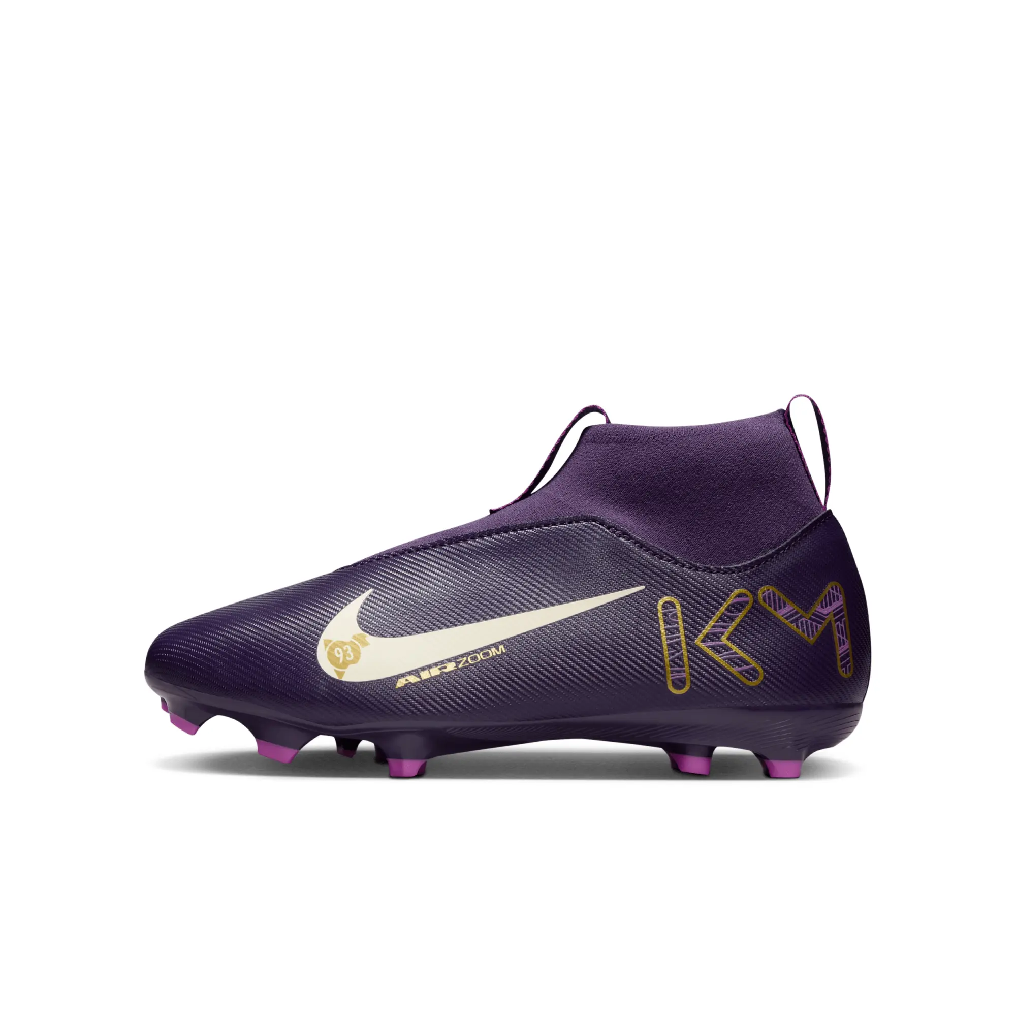 Nike Jr. Mercurial Superfly 10 Academy 'Kylian Mbappé' Younger/Older Kids' MG High-Top Football Boot - Purple