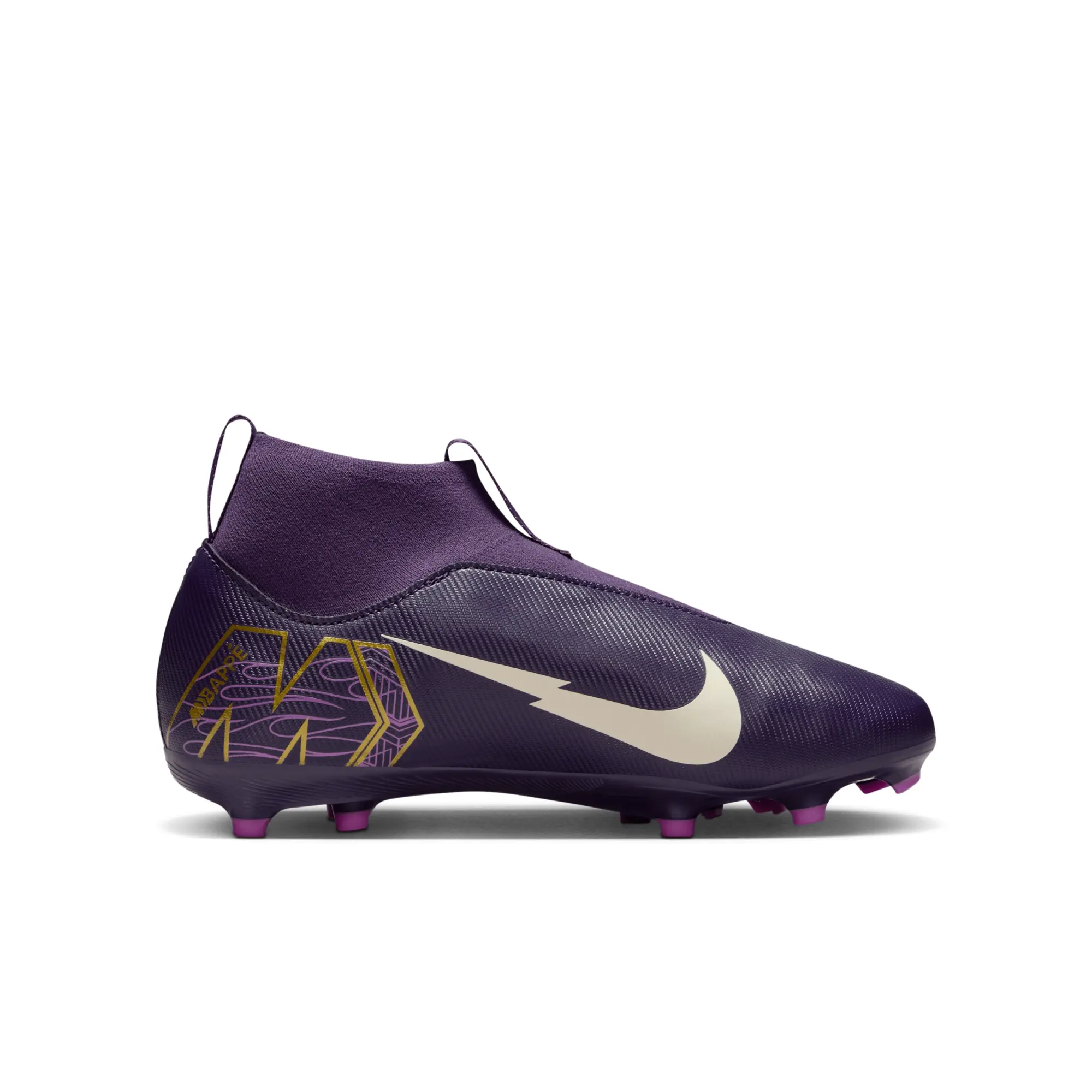 Nike Jr. Mercurial Superfly 10 Academy 'Kylian Mbappé' Younger/Older Kids' MG High-Top Football Boot - Purple