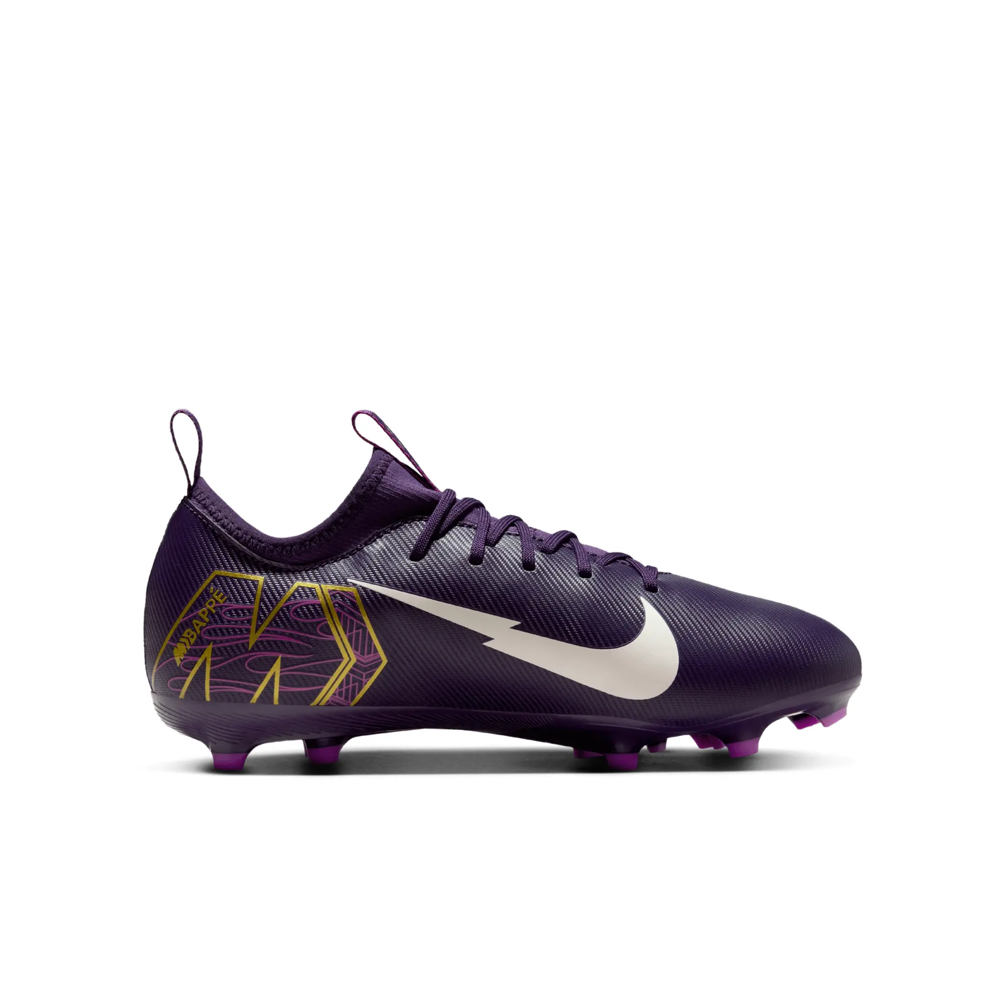 Nike Jr. Mercurial Vapor 16 Academy 'Kylian Mbappé' Older Kids' MG Low-Top Football Boot - Purple