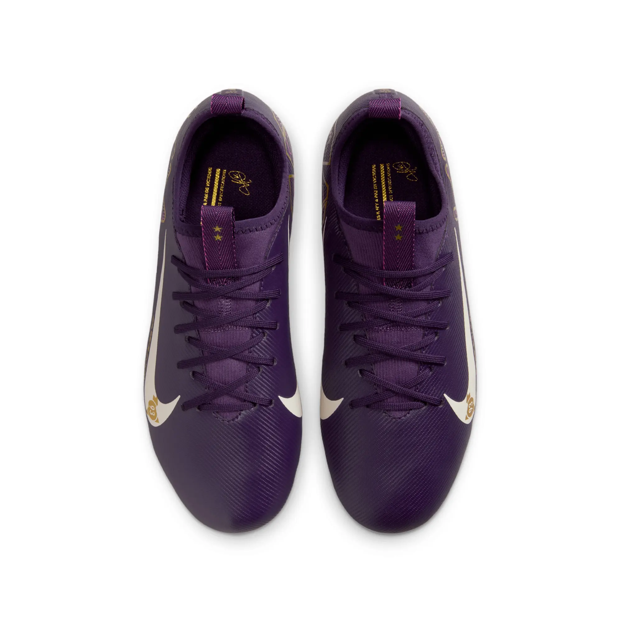 Nike Jr. Mercurial Vapor 16 Academy 'Kylian Mbappé' Older Kids' MG Low-Top Football Boot - Purple