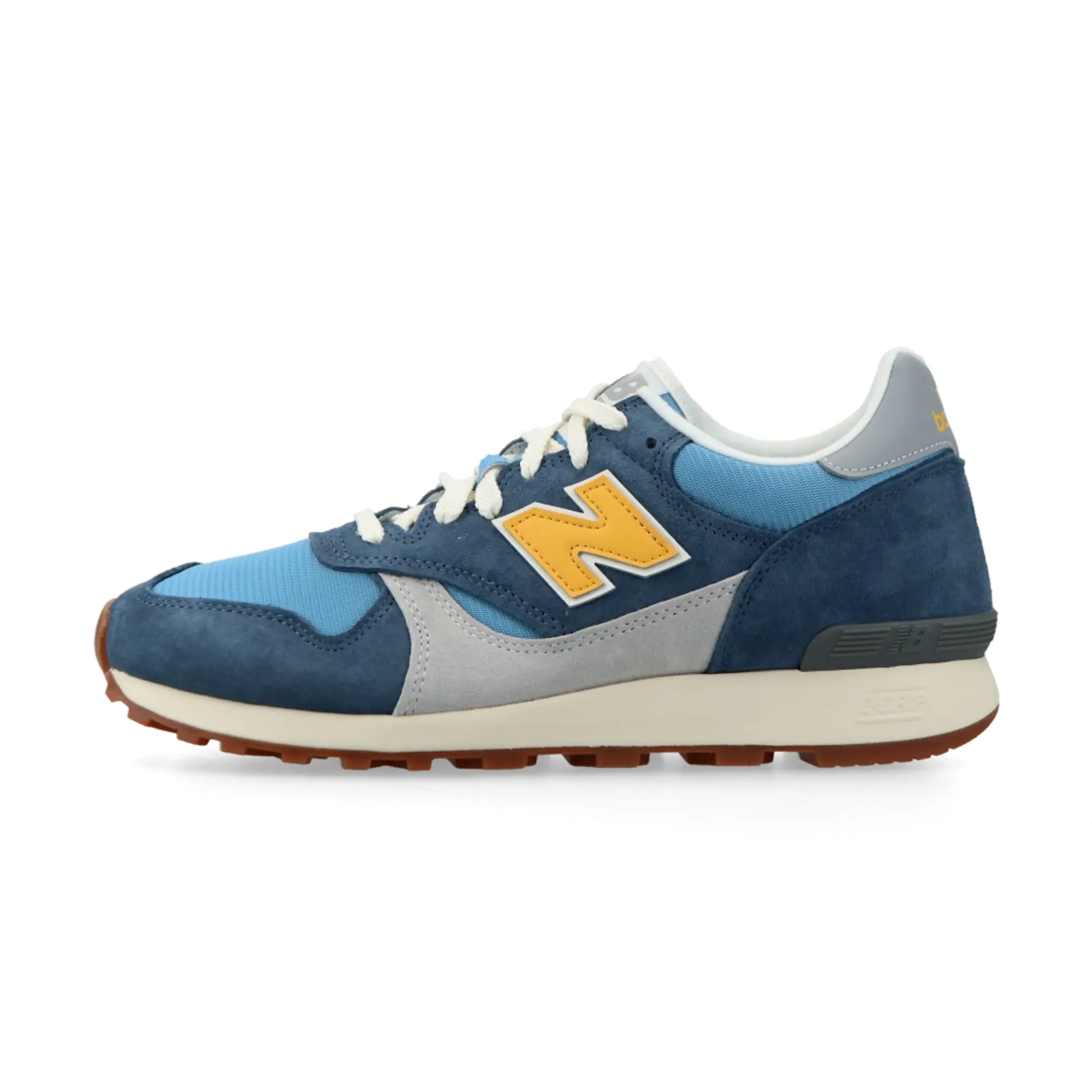 New Balance Unisex U475 in Blue/Orange/Grey Suede/Mesh