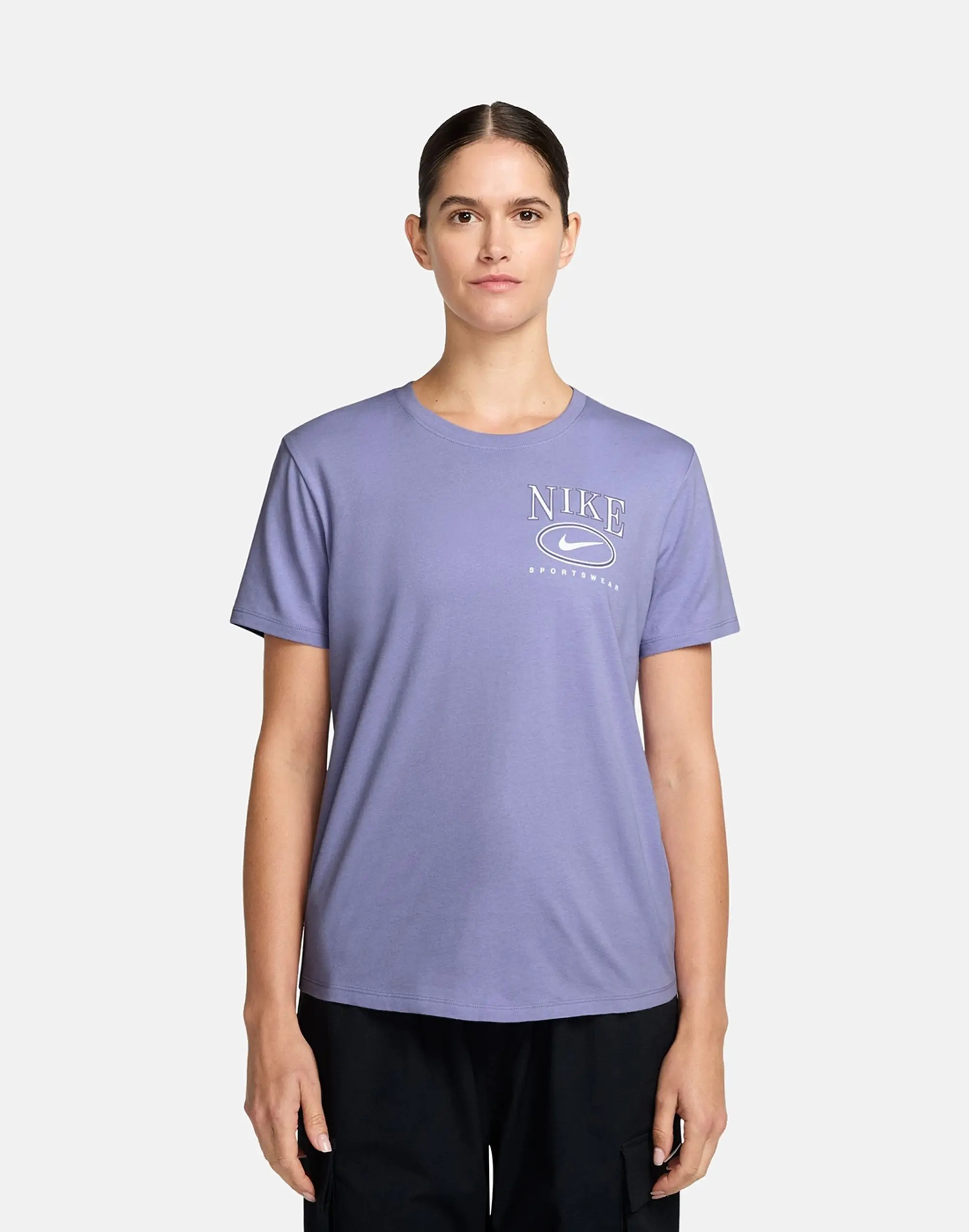 Women's Nike Club T-Shirt in Purple 