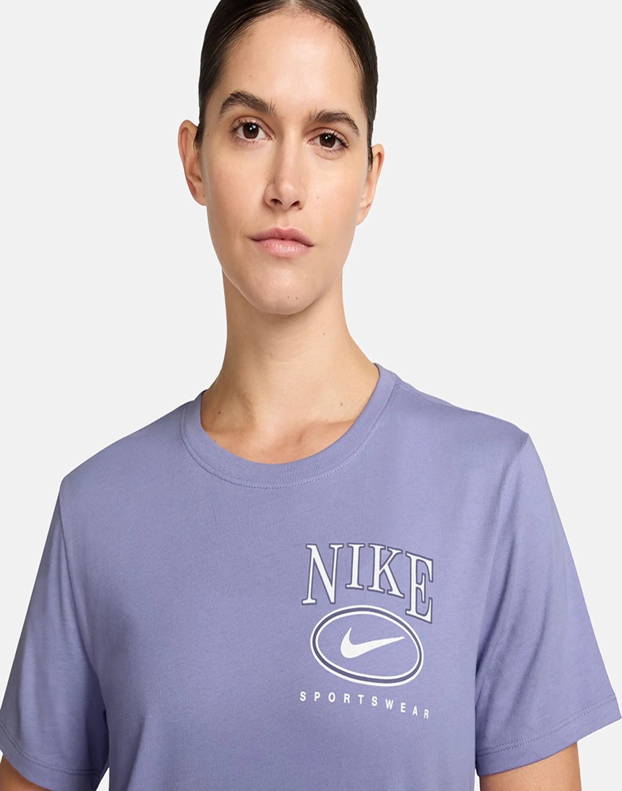 Women's Nike Club T-Shirt in Purple 
