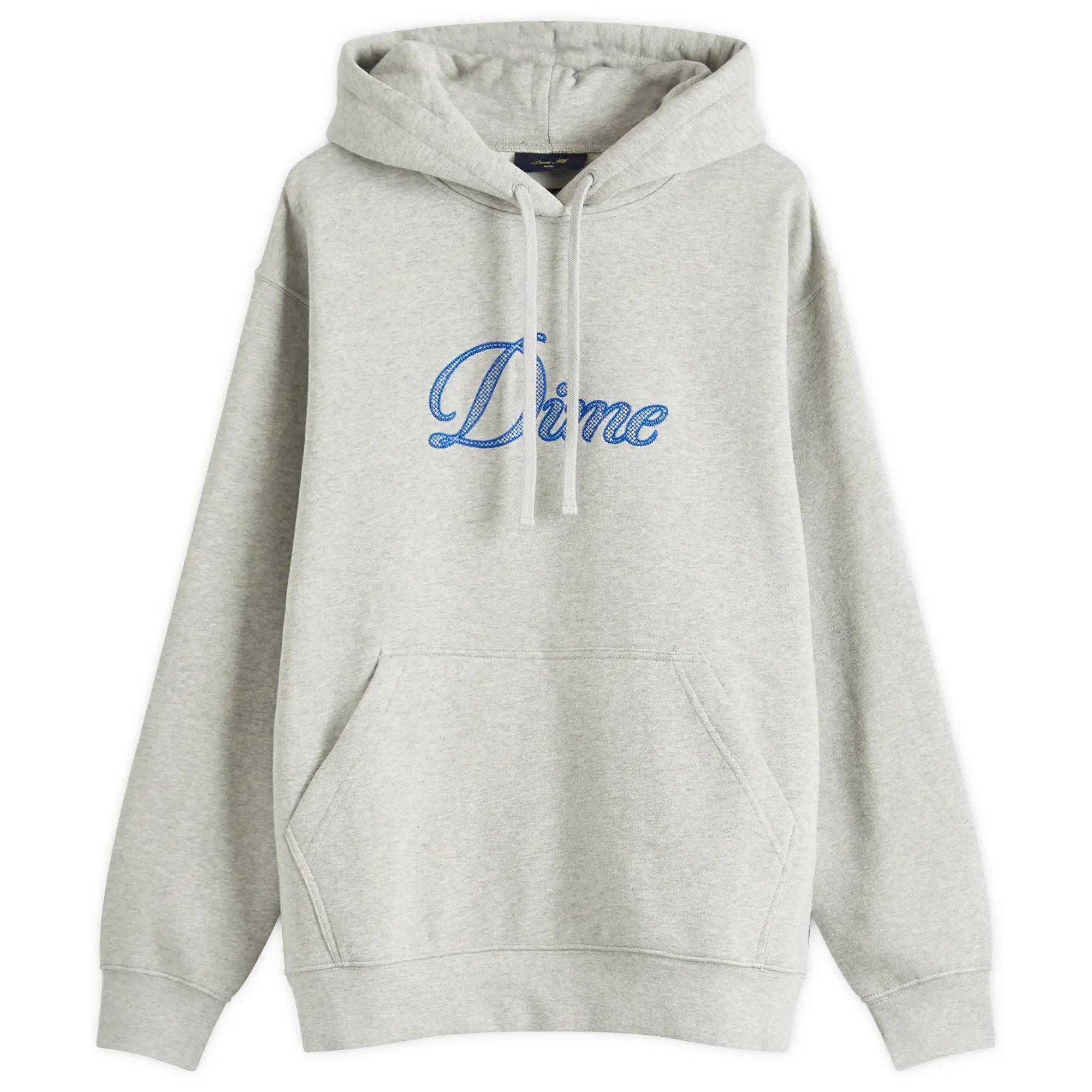 Dime Men's Cursive Logo Hoodie Heather Gray