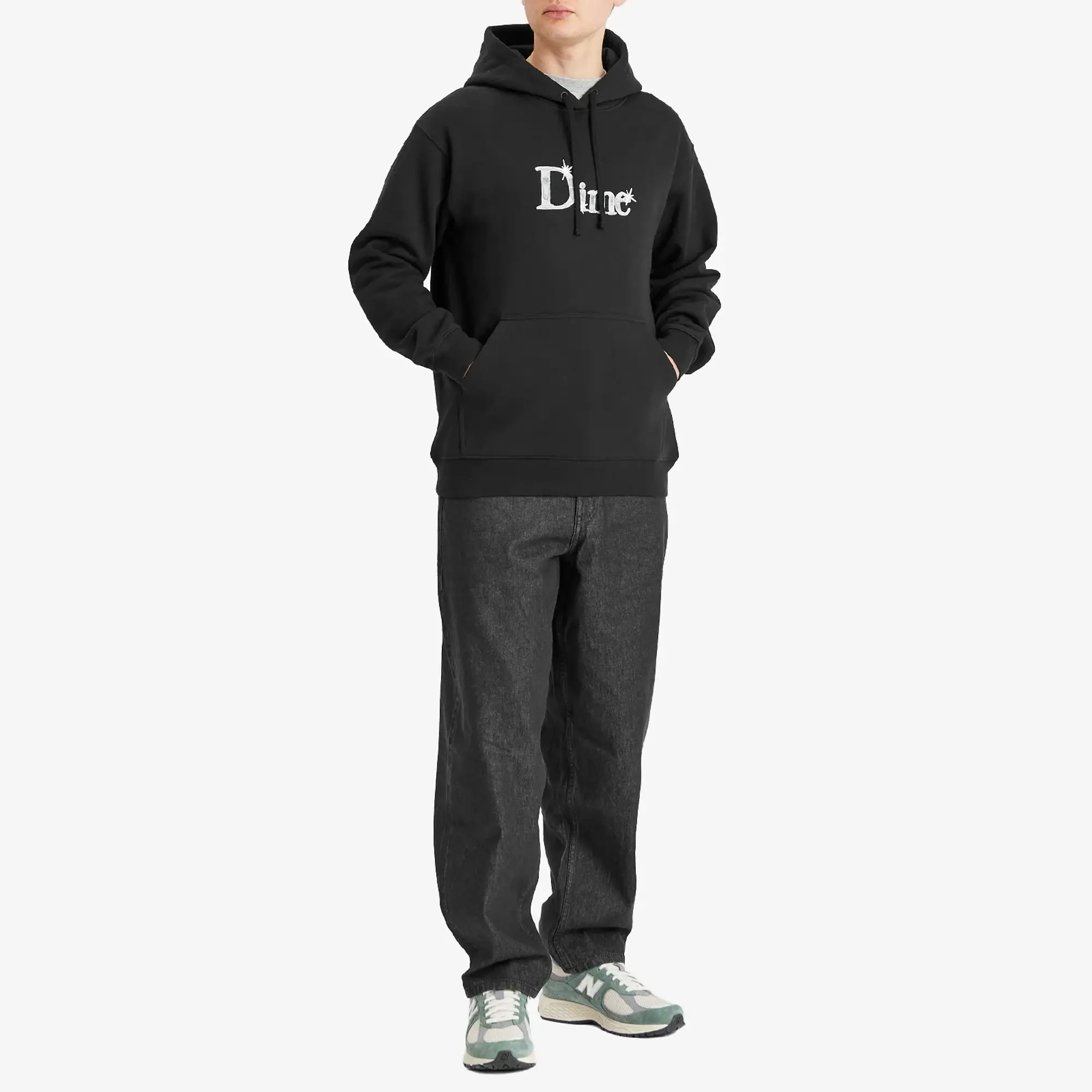Dime Men's Classic Baggy Denim Pants Black Washed