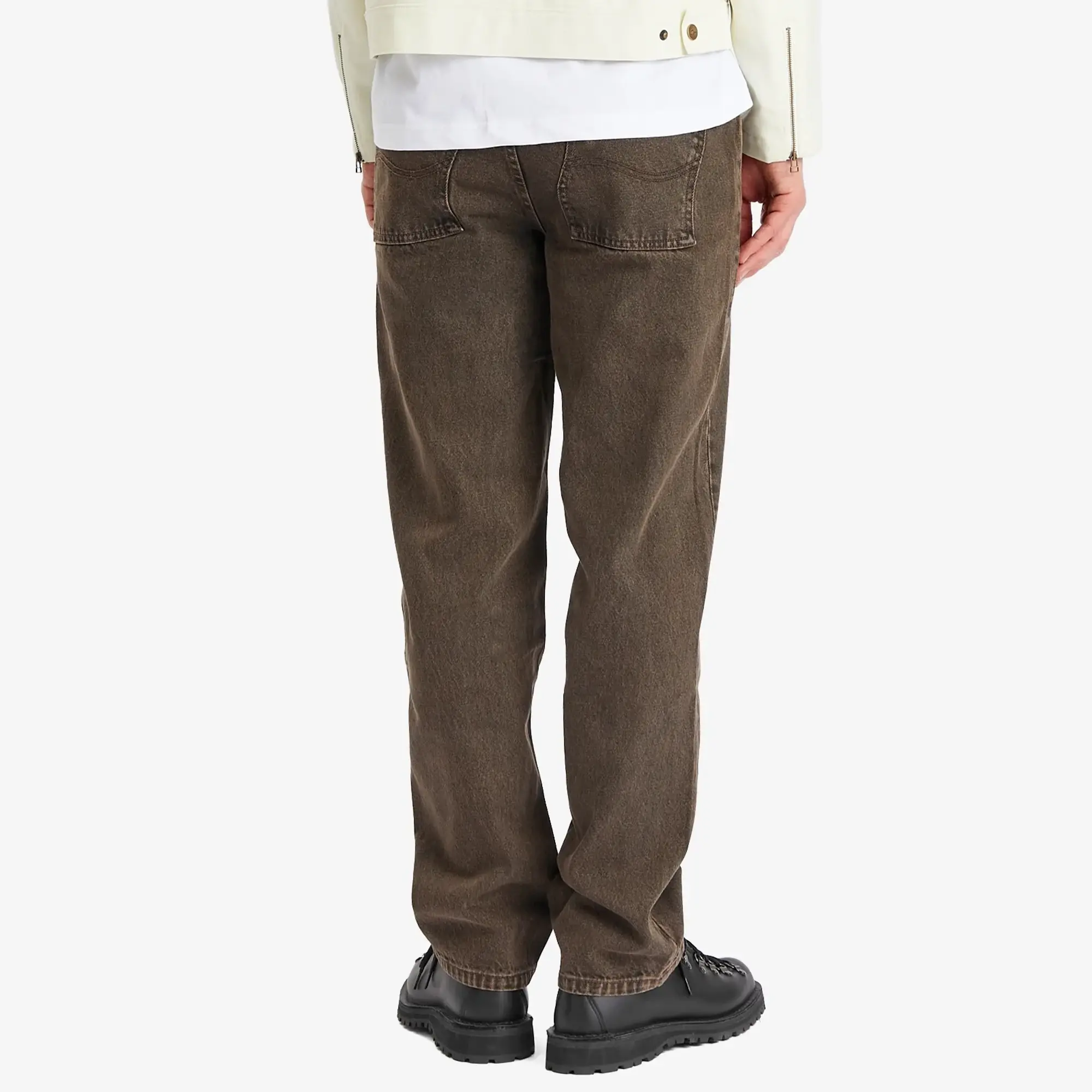 Dime Men's Classic Relaxed Denim Pants Faded Brown