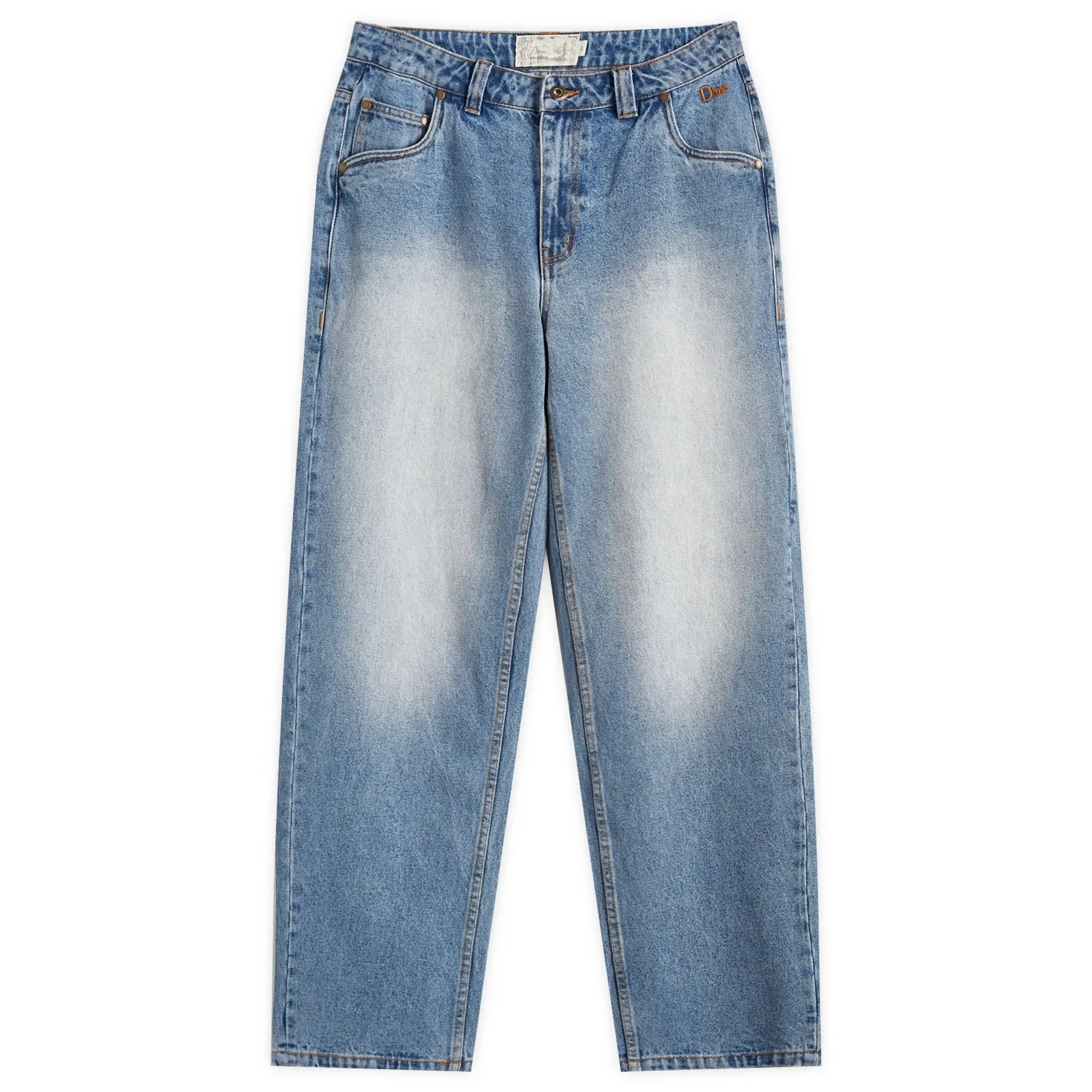 Dime Men's Classic Relaxed Denim Pants Sandblasted Blue