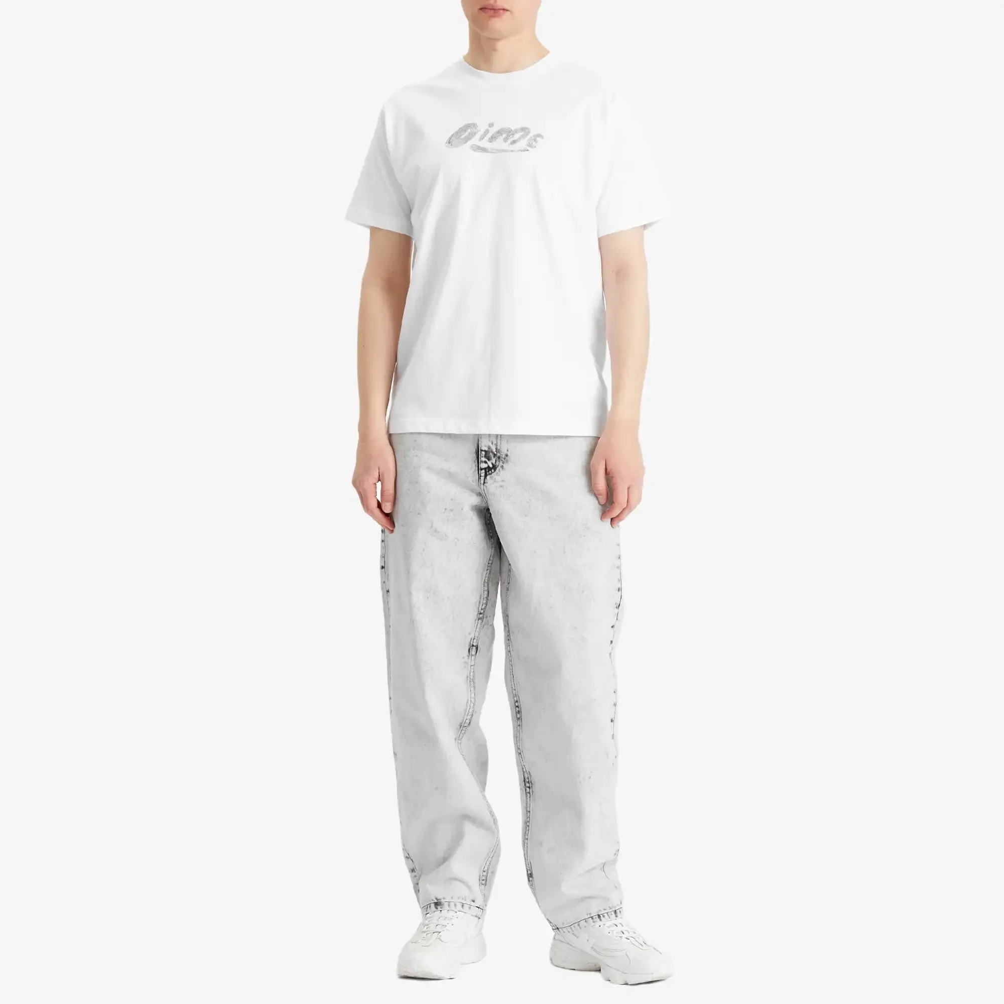 Dime Men's Paint T-Shirt White