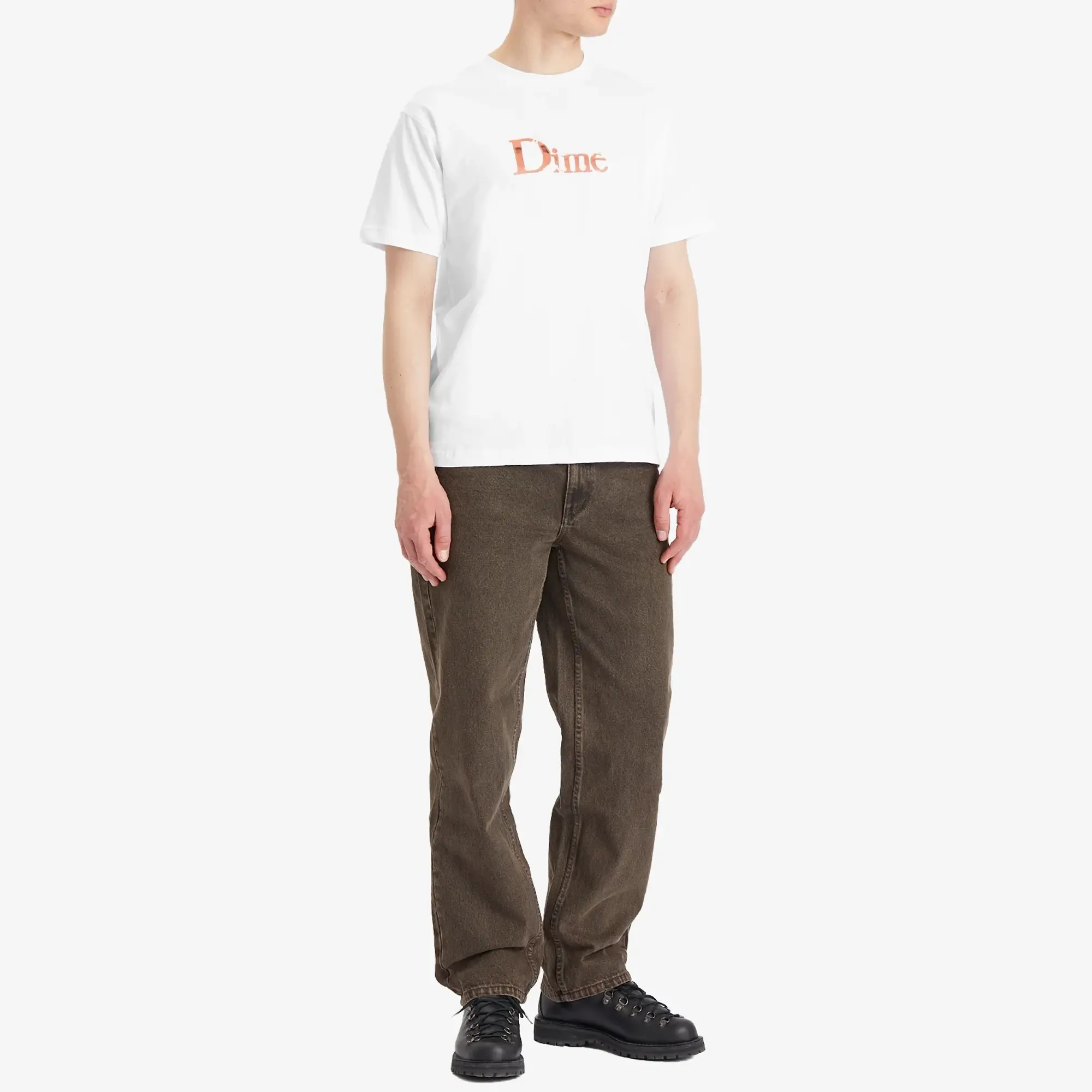 Dime Men's Classic Shiny T-Shirt White