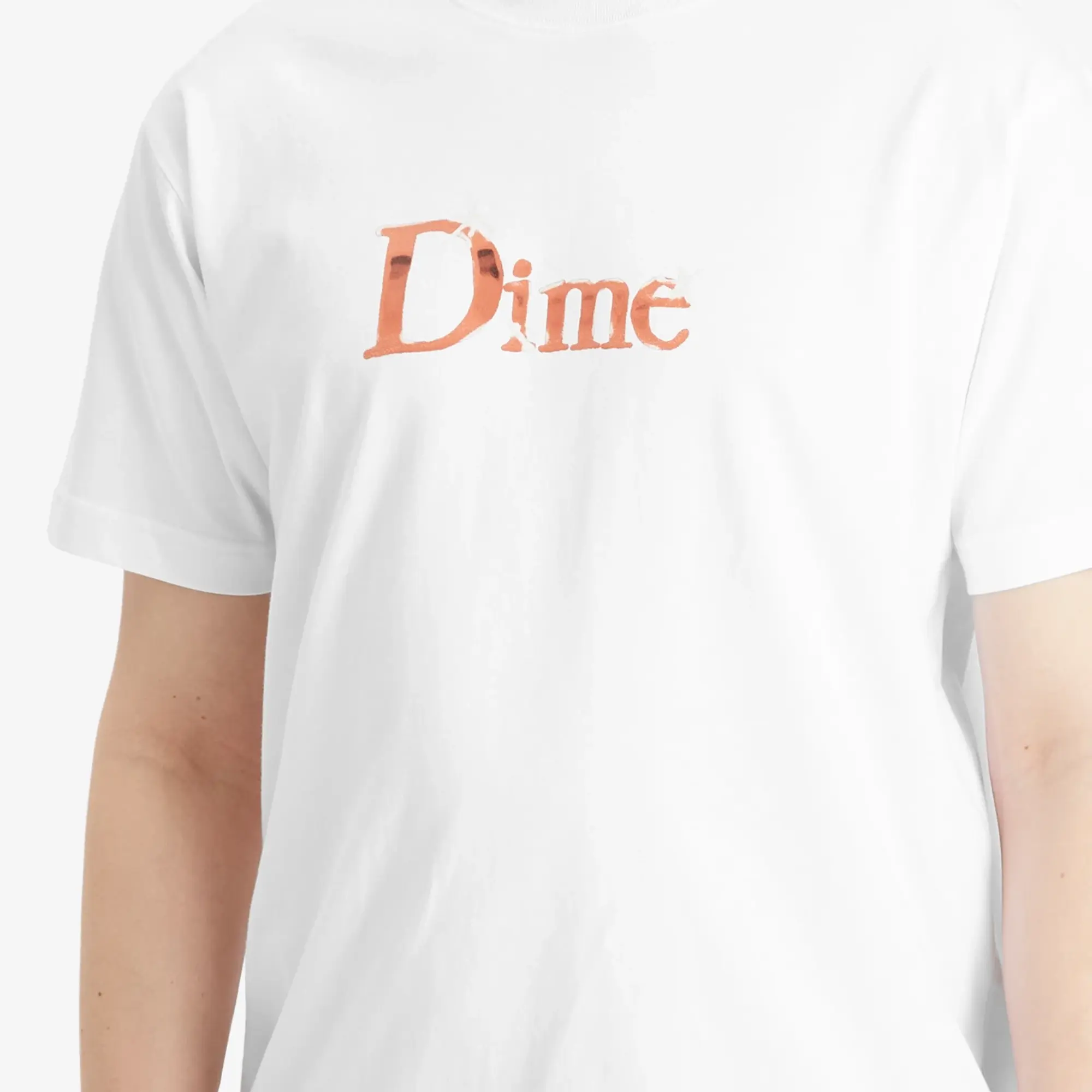 Dime Men's Classic Shiny T-Shirt White
