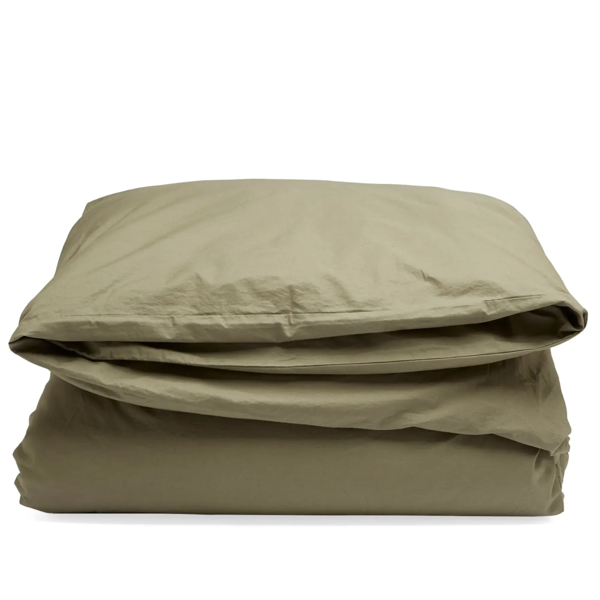 Tekla Fabrics King Duvet Olive Green