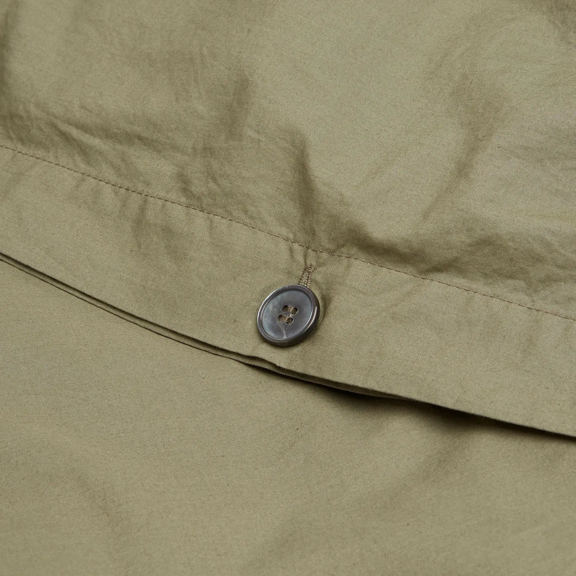 Tekla Fabrics King Duvet Olive Green