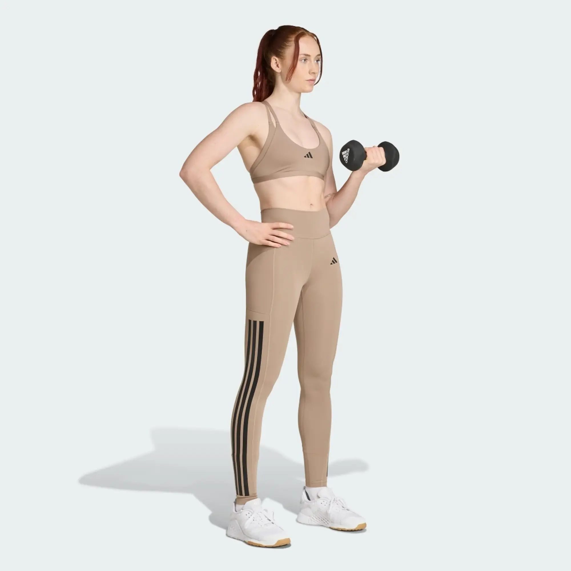 adidas Optime 3-Stripes Full Length Leggings