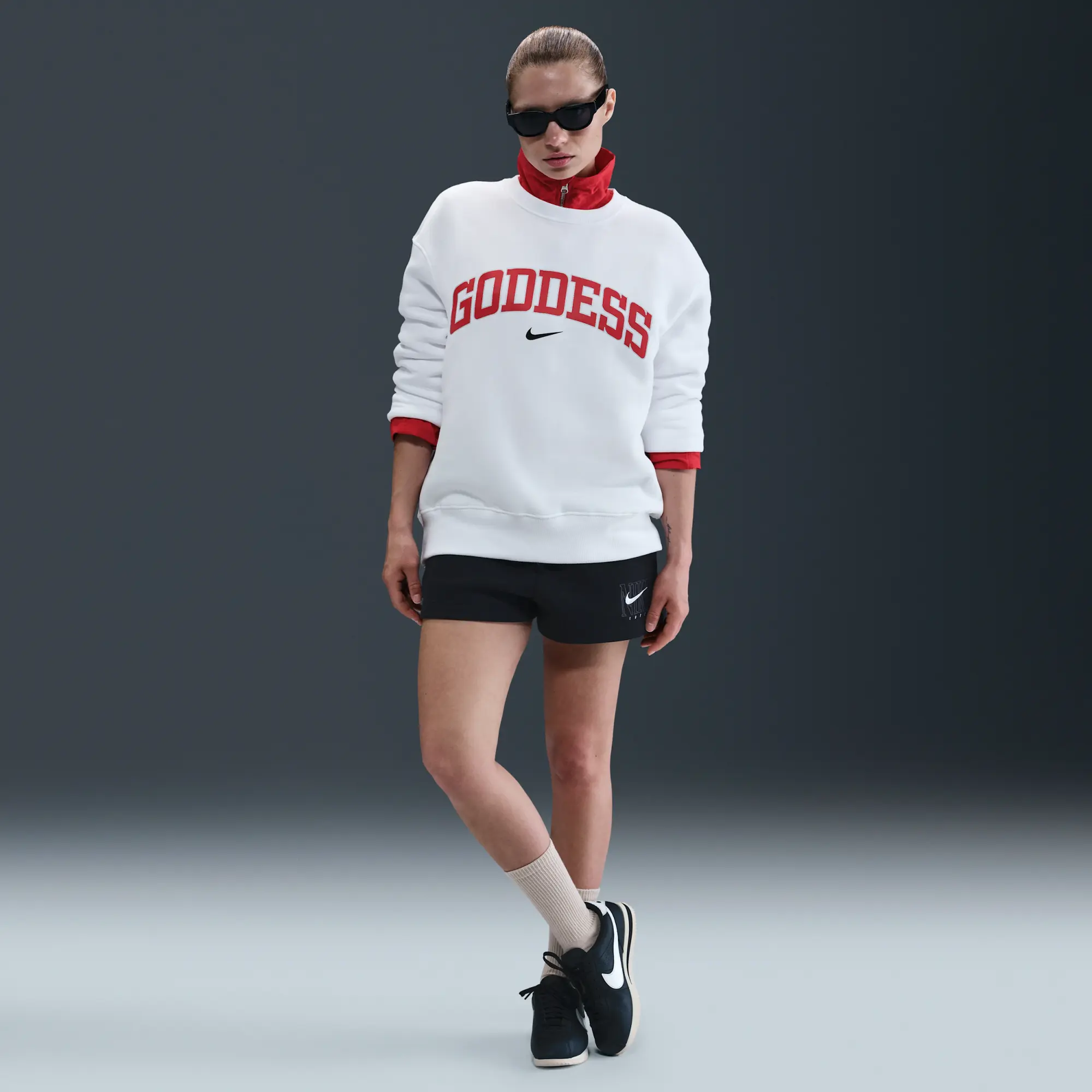 Nike Sportswear Phoenix Fleece Women's Oversized Crew-neck Sweatshirt - White - Cotton/Polyester