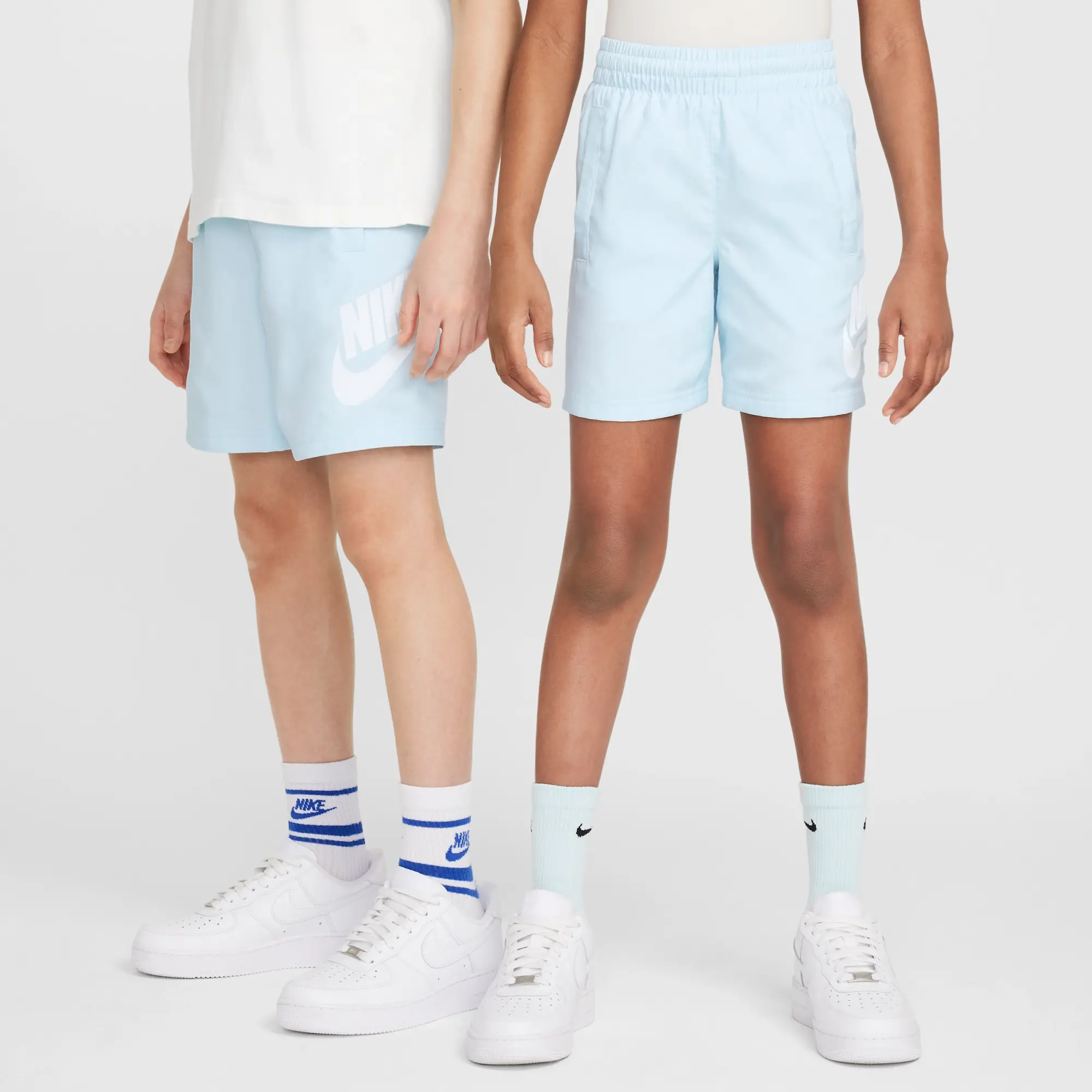 Nike Sportswear Club Older Kids' 15cm (approx.) Woven Shorts - Blue - Polyester