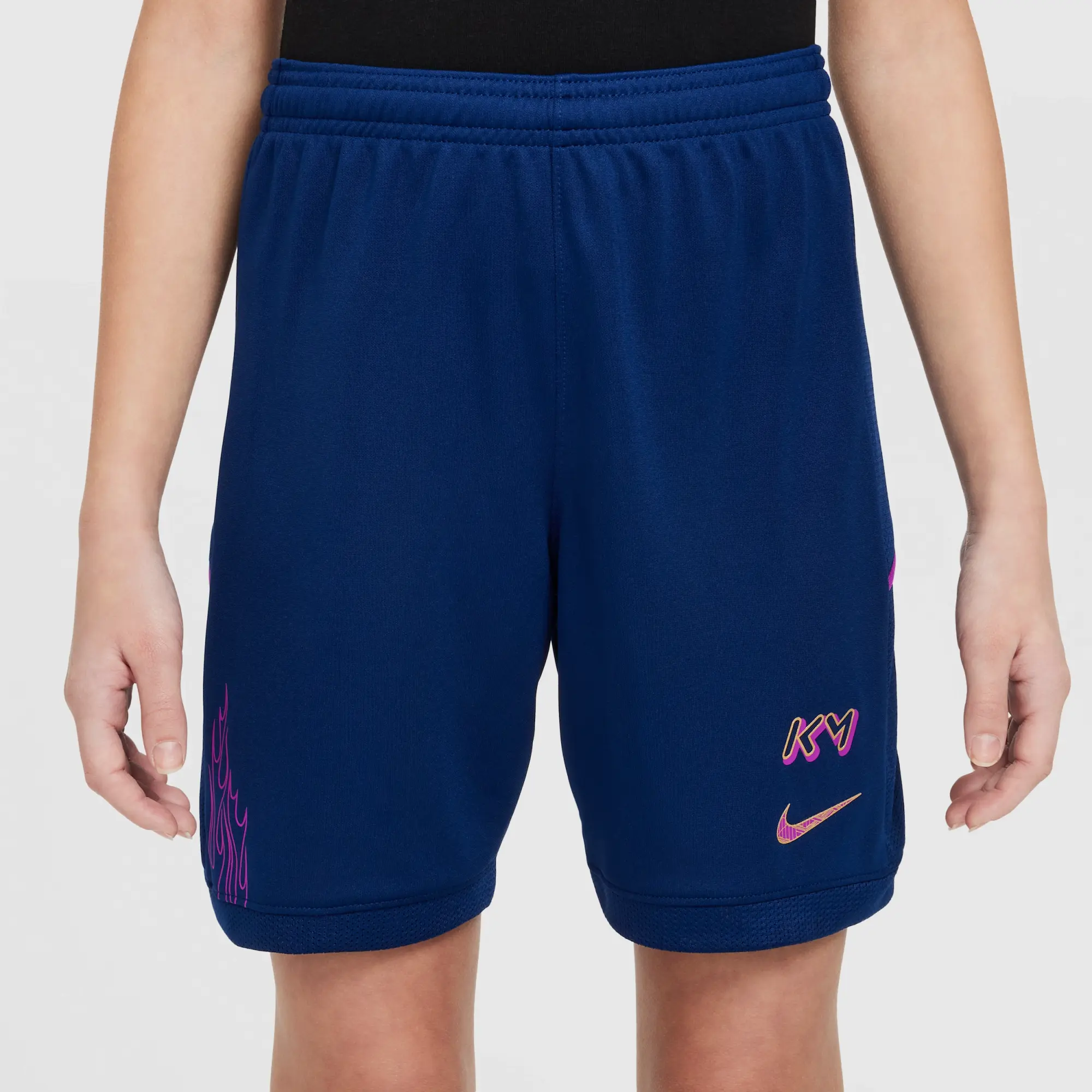 Nike Kylian Mbappé Academy Older Kids' Dri-FIT Football Shorts - Blue - Polyester