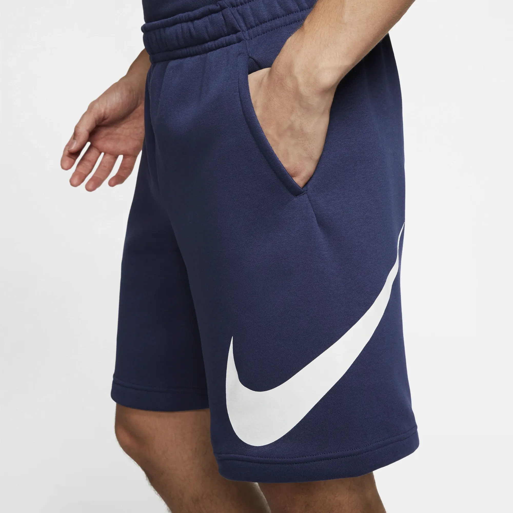 Nike Sportswear Club Men's Graphic Shorts - Blue - Cotton/Polyester