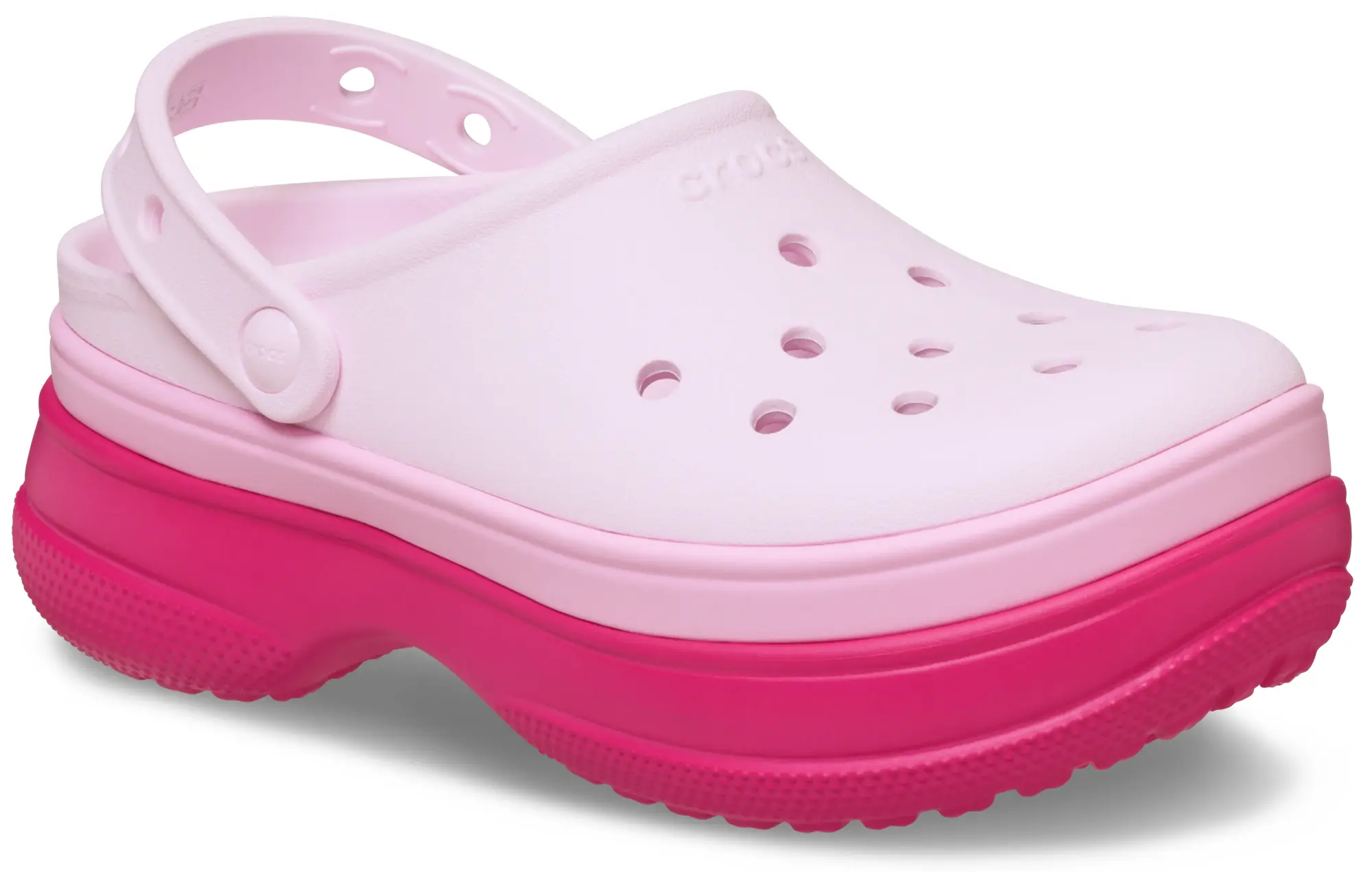 Crocs | Unisex | Classic Stacked | Clogs | Dragon Fruit | W4/M3