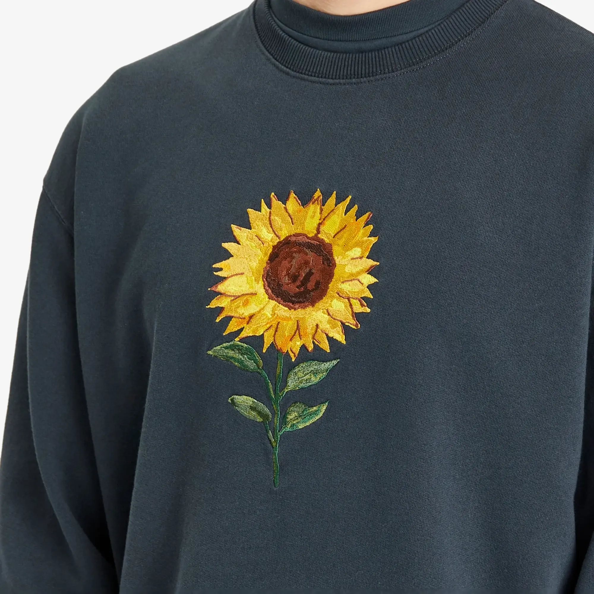 Foret Men's Sun Embroidered Sweatshirt Navy